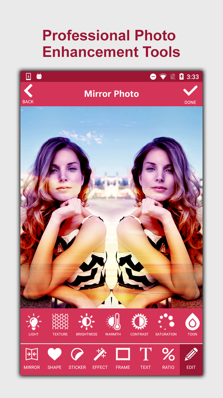 اسکرین شات 5 برنامه Mirror Photo