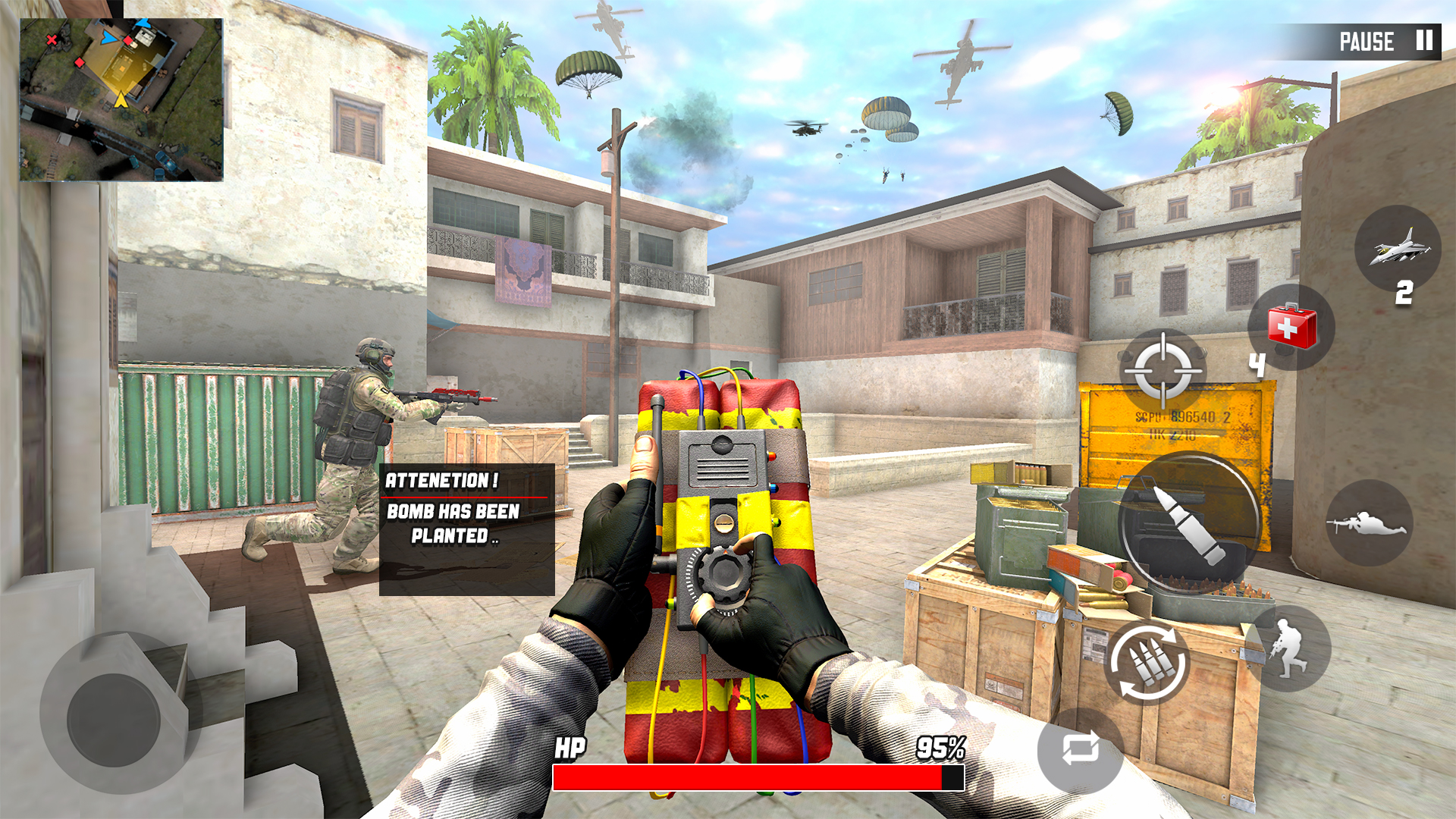 اسکرین شات 4 برنامه Army Commando Strike Shooter