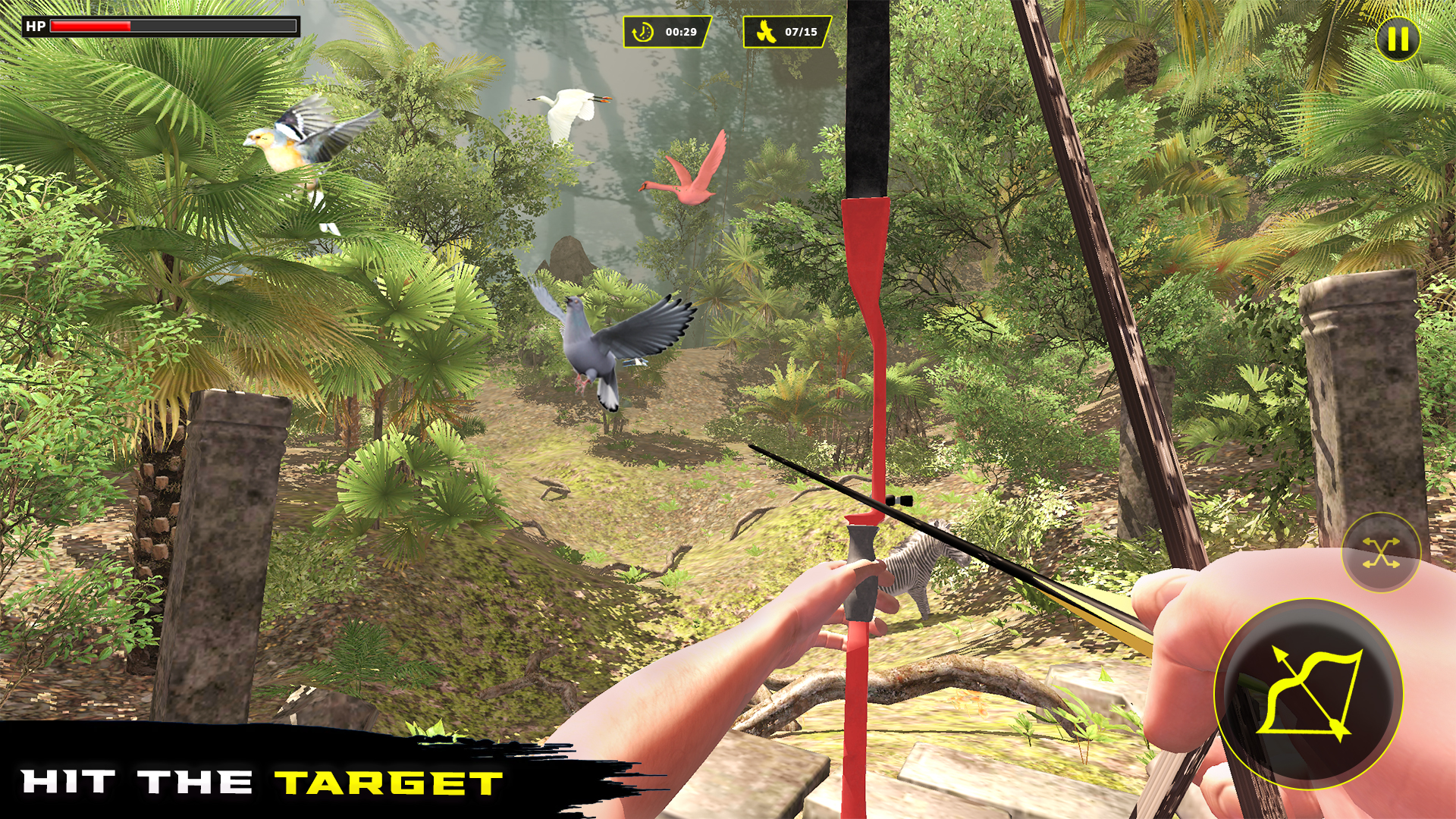 اسکرین شات 3 بازی Archery Bird Hunting Games 3D