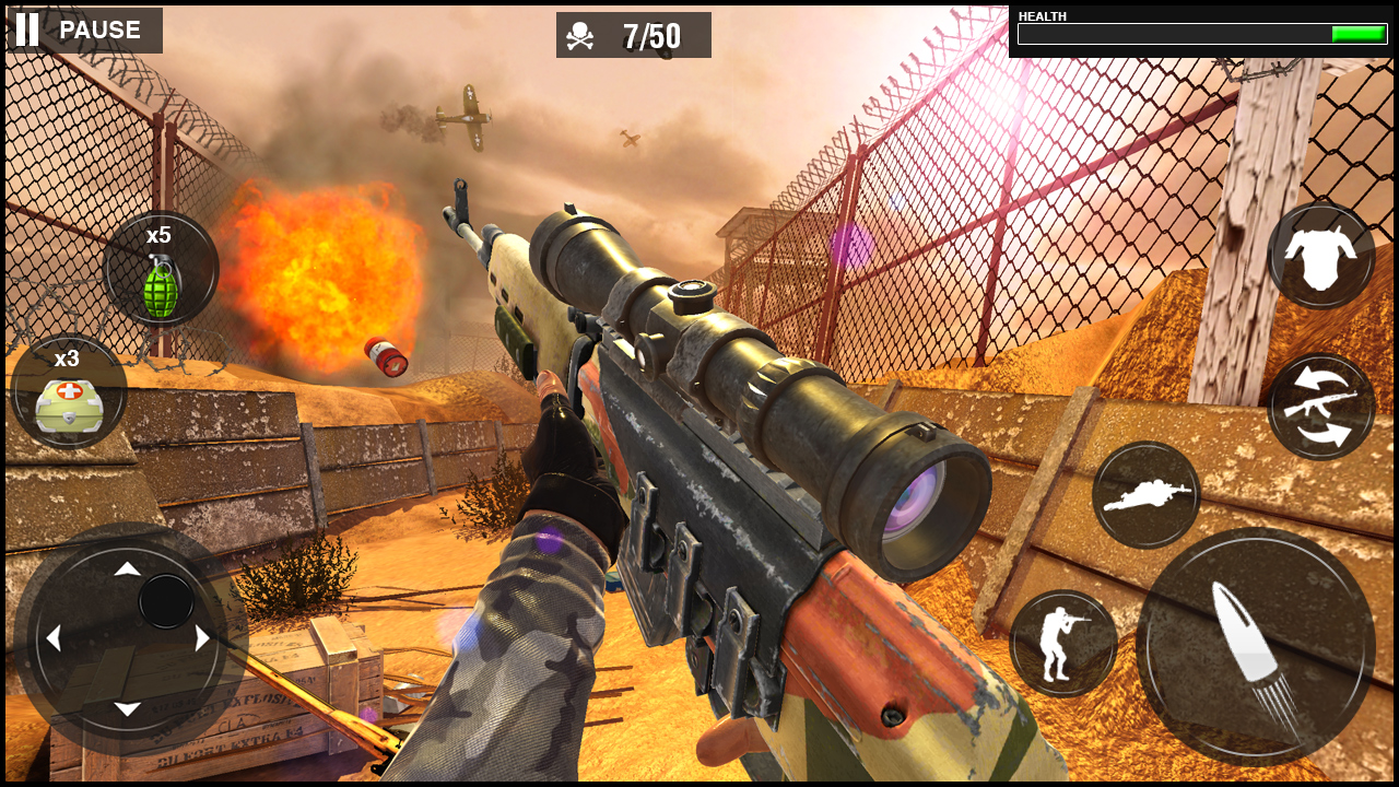 اسکرین شات 2 بازی World War Army: FPS WW2 Games