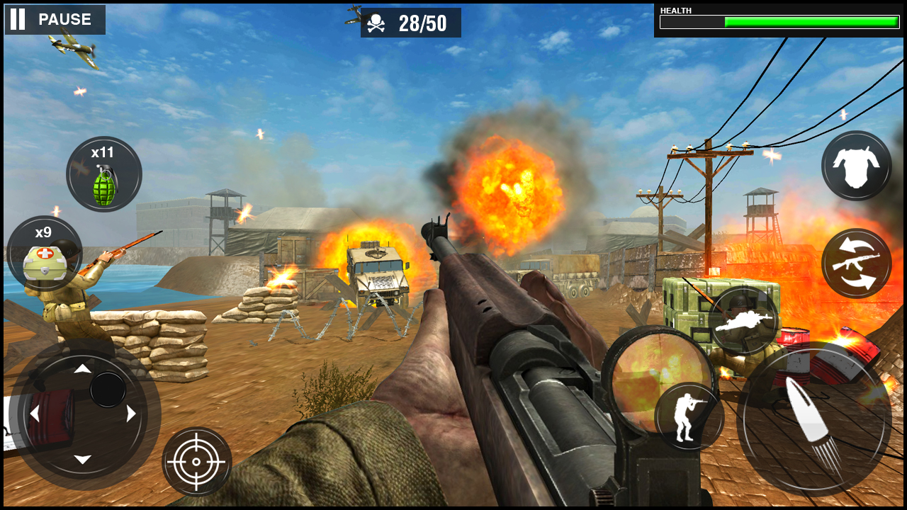 اسکرین شات 5 بازی World War Army: FPS WW2 Games