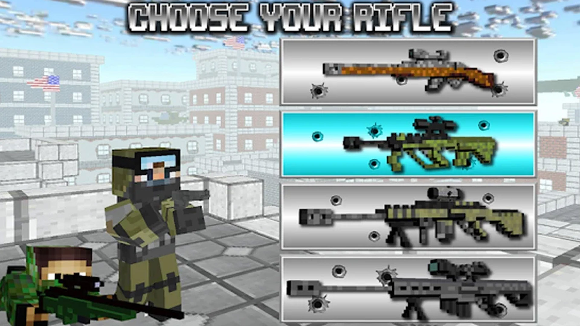 اسکرین شات 1 بازی American Block Sniper Survival