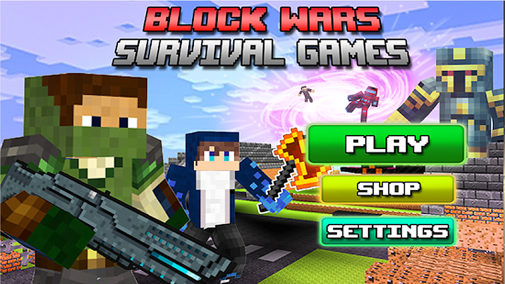 اسکرین شات 1 بازی Block Wars Survival Games