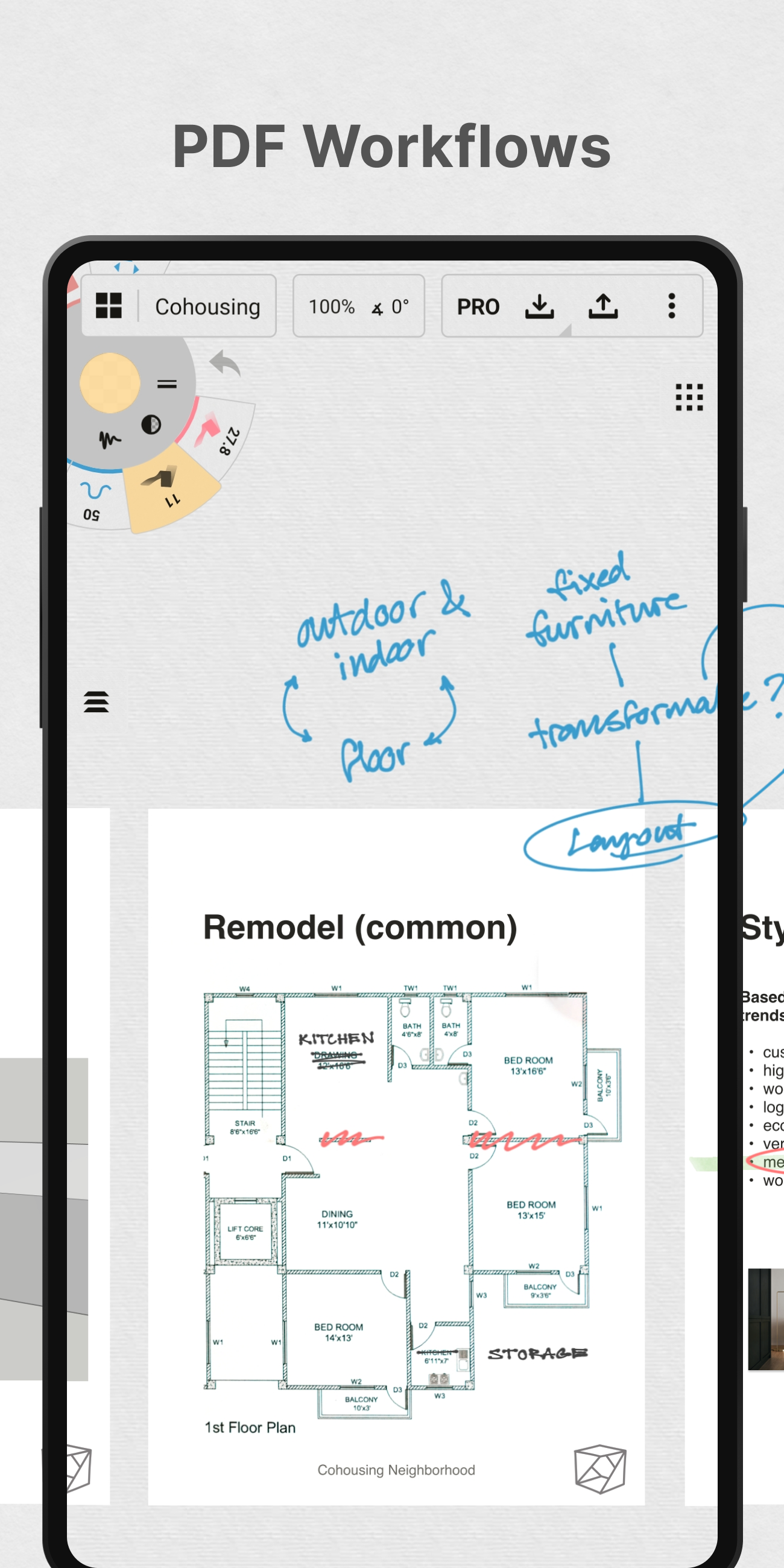 اسکرین شات 2 برنامه Concepts: Sketch, Note, Draw