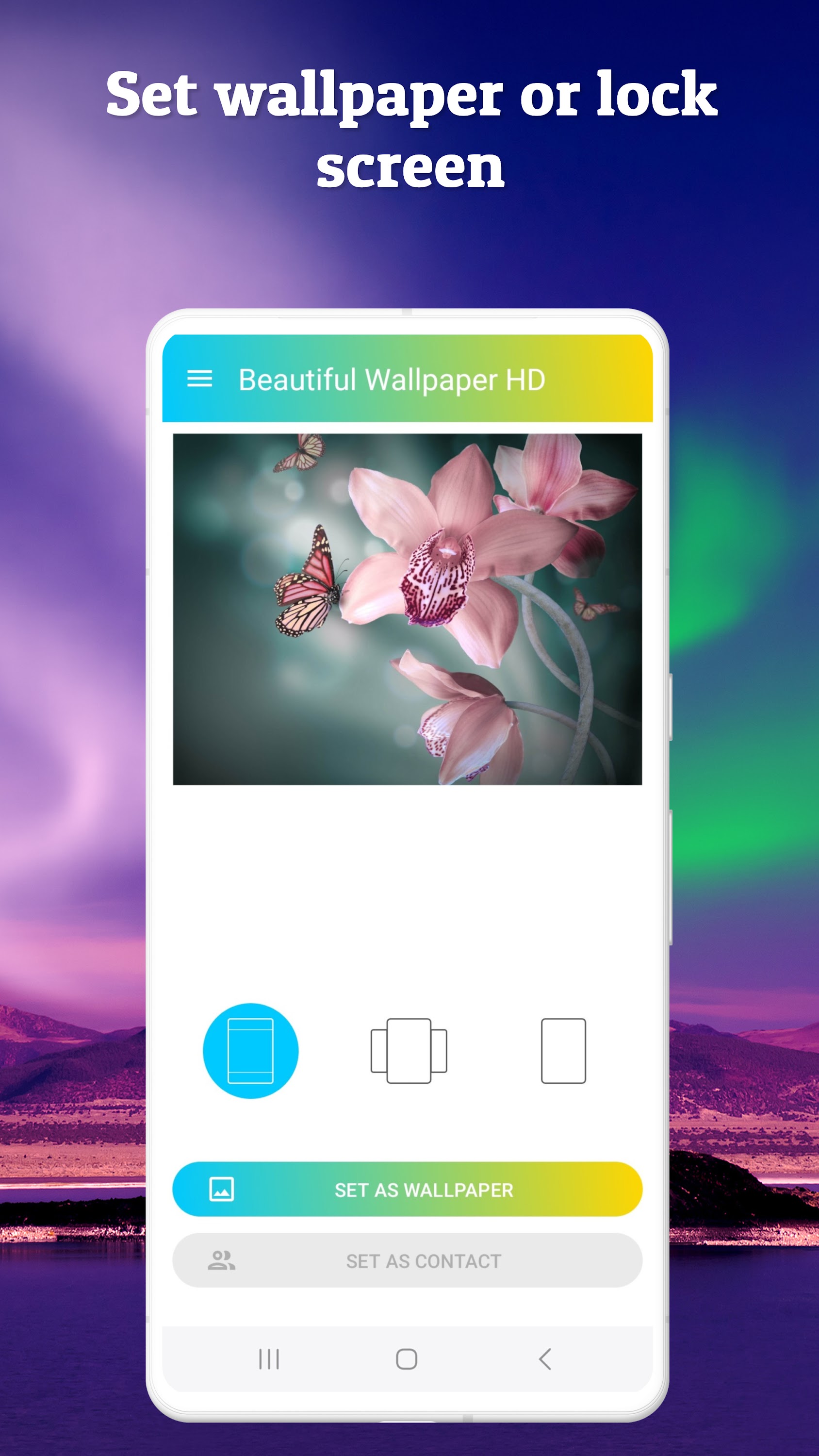 اسکرین شات 5 برنامه Beautiful Wallpaper HD