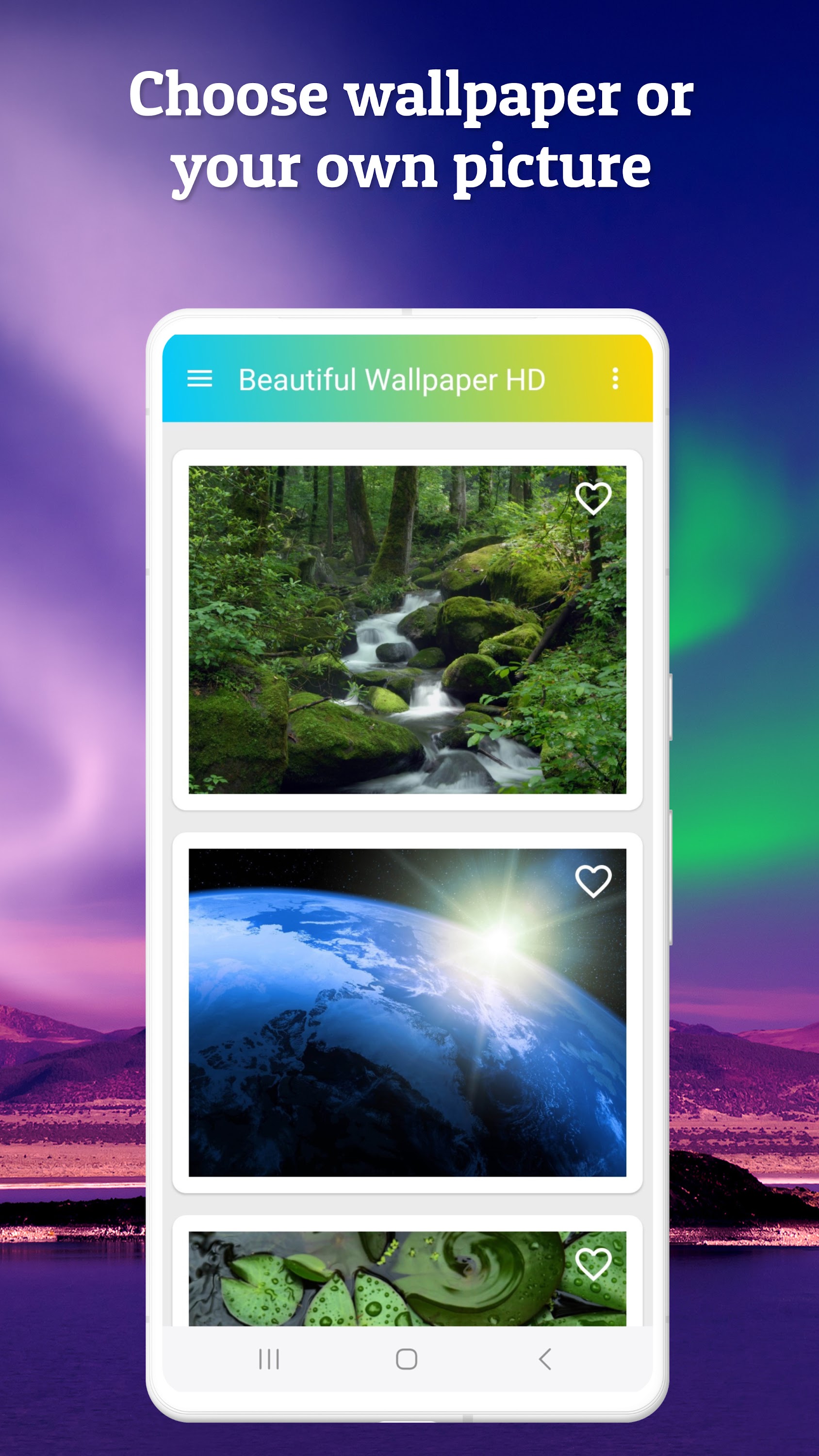 اسکرین شات 3 برنامه Beautiful Wallpaper HD