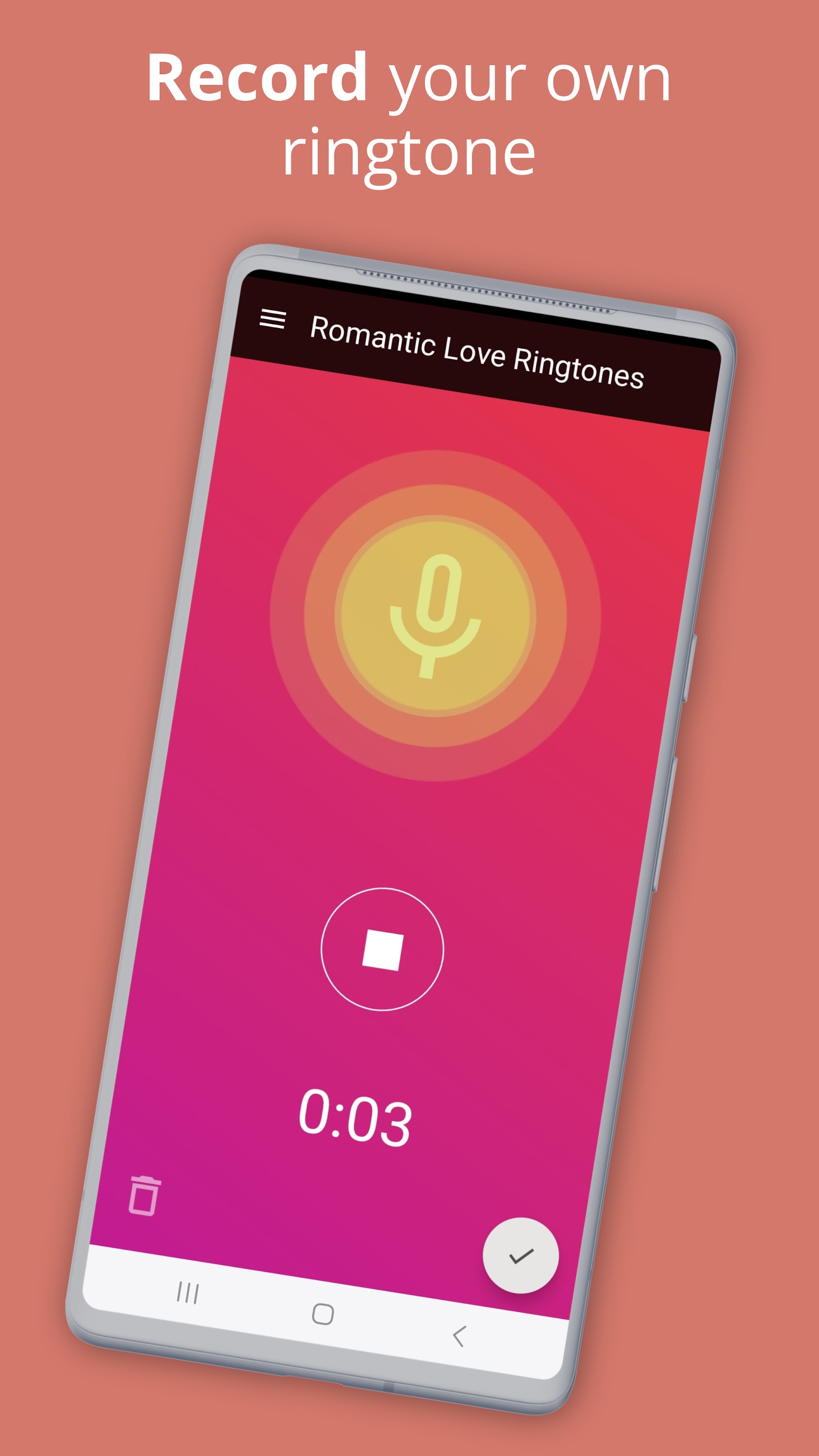 اسکرین شات 3 برنامه Romantic Love Ringtones