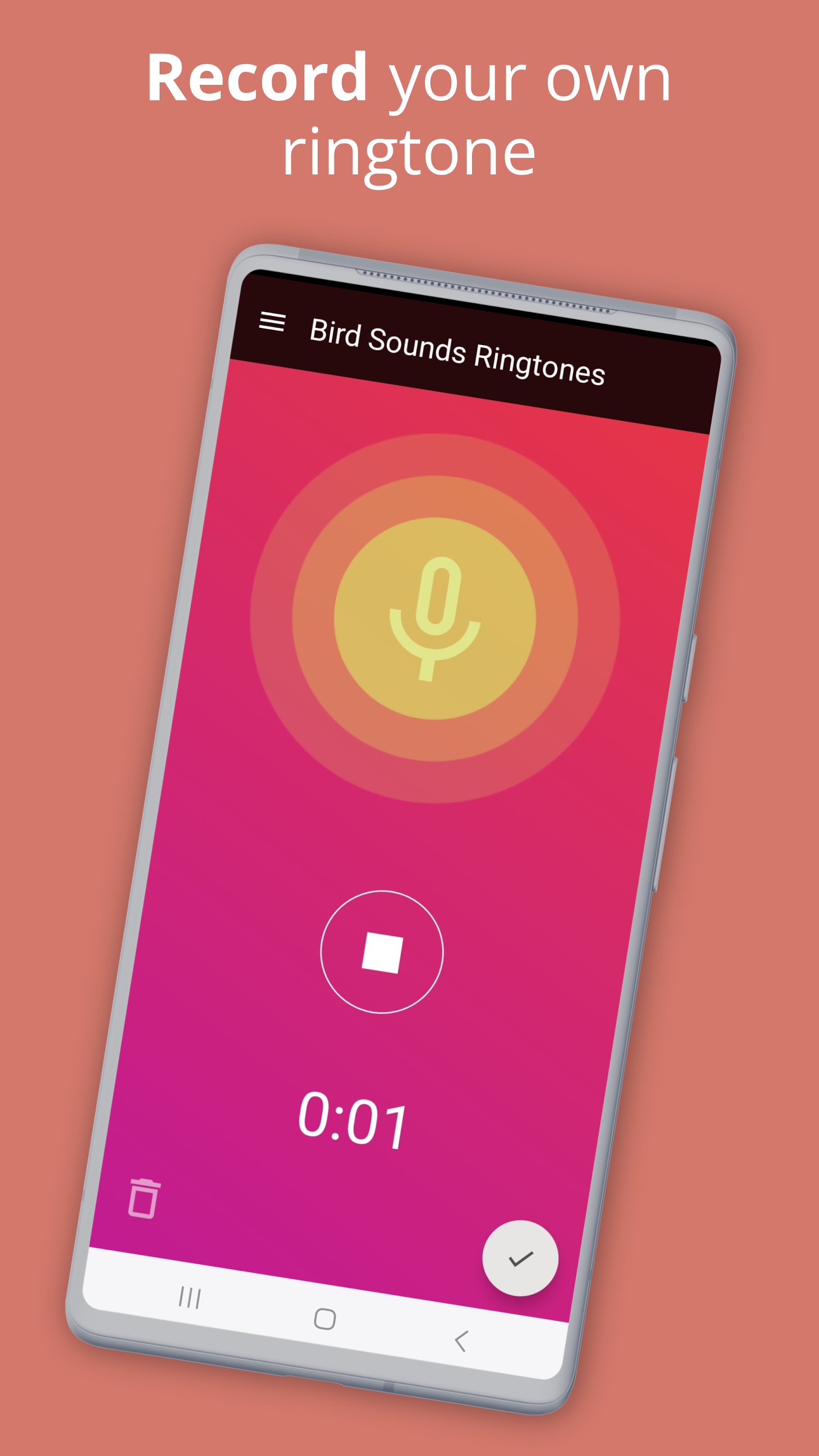 اسکرین شات 3 برنامه Bird Sounds Ringtones