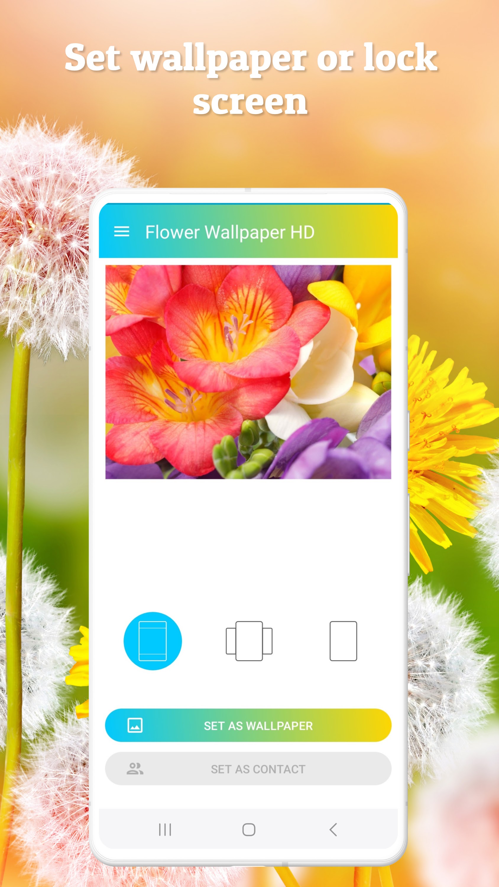 اسکرین شات 5 برنامه Flower Wallpaper HD
