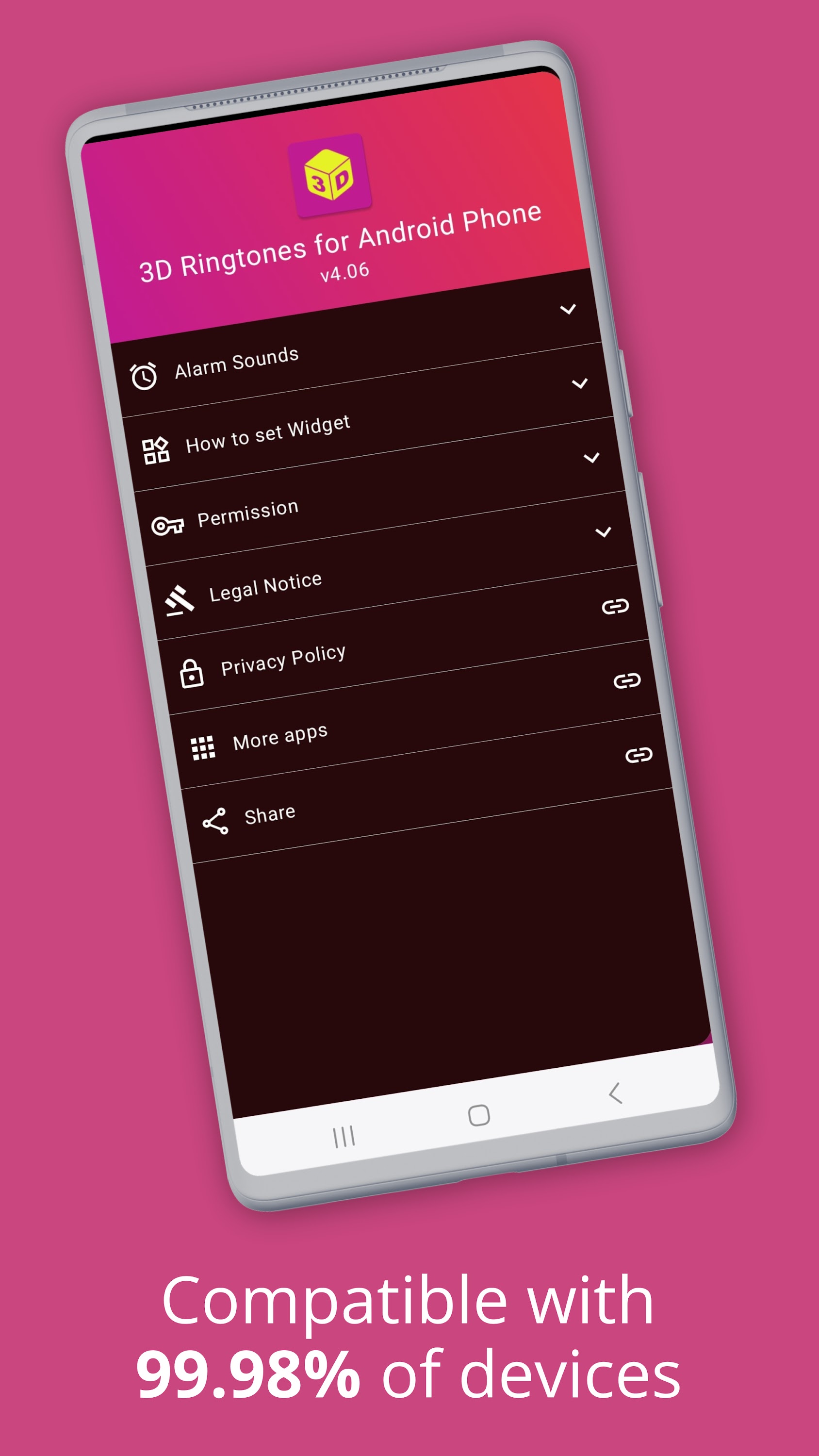 اسکرین شات 6 برنامه 3D Ringtones for Android Phone