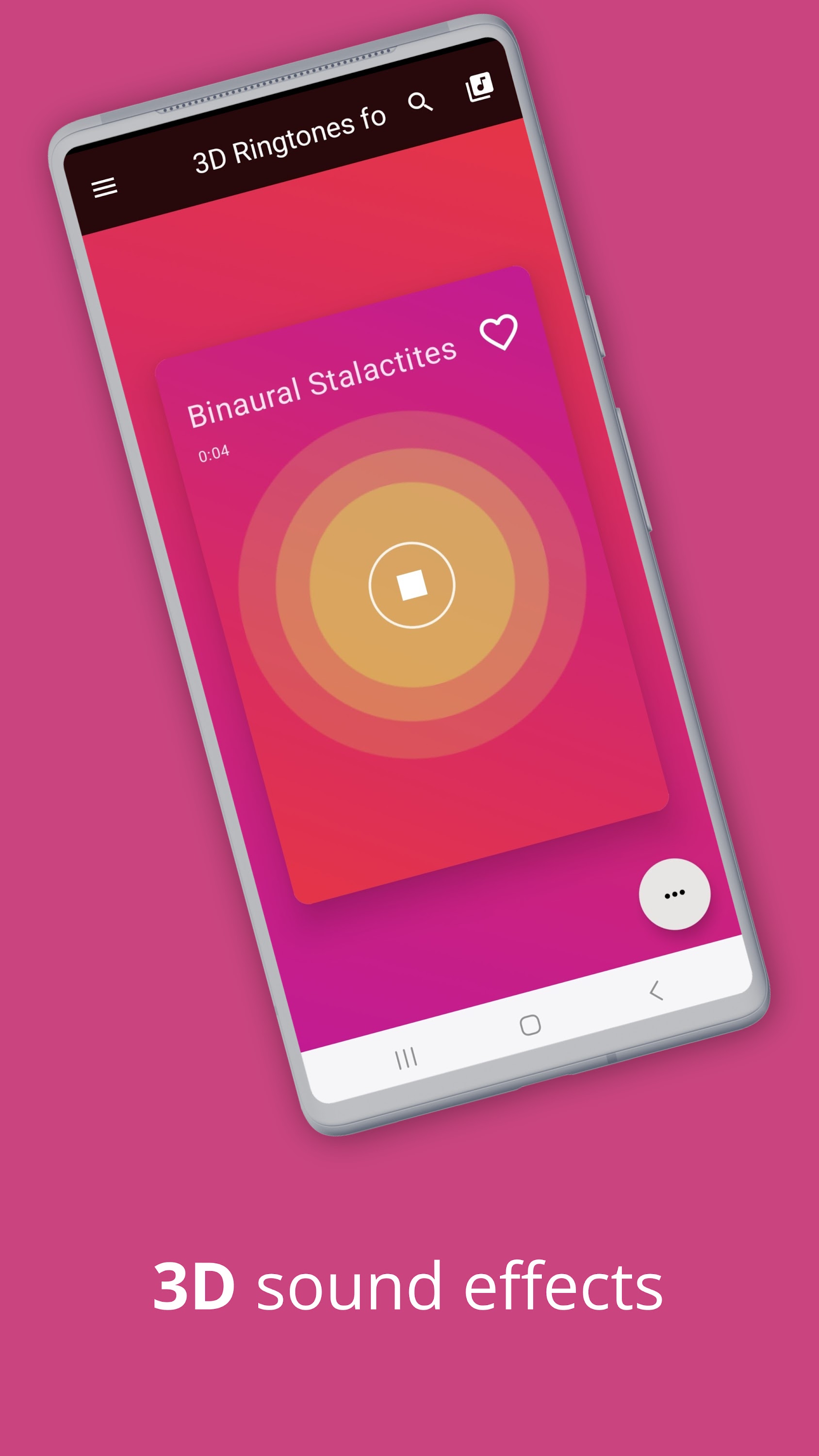 اسکرین شات 2 برنامه 3D Ringtones for Android Phone