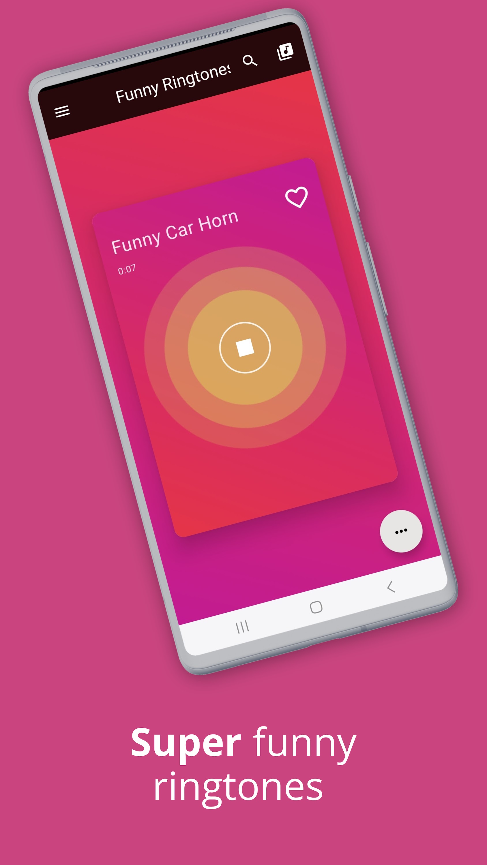 اسکرین شات 2 برنامه Funny Ringtones for Android