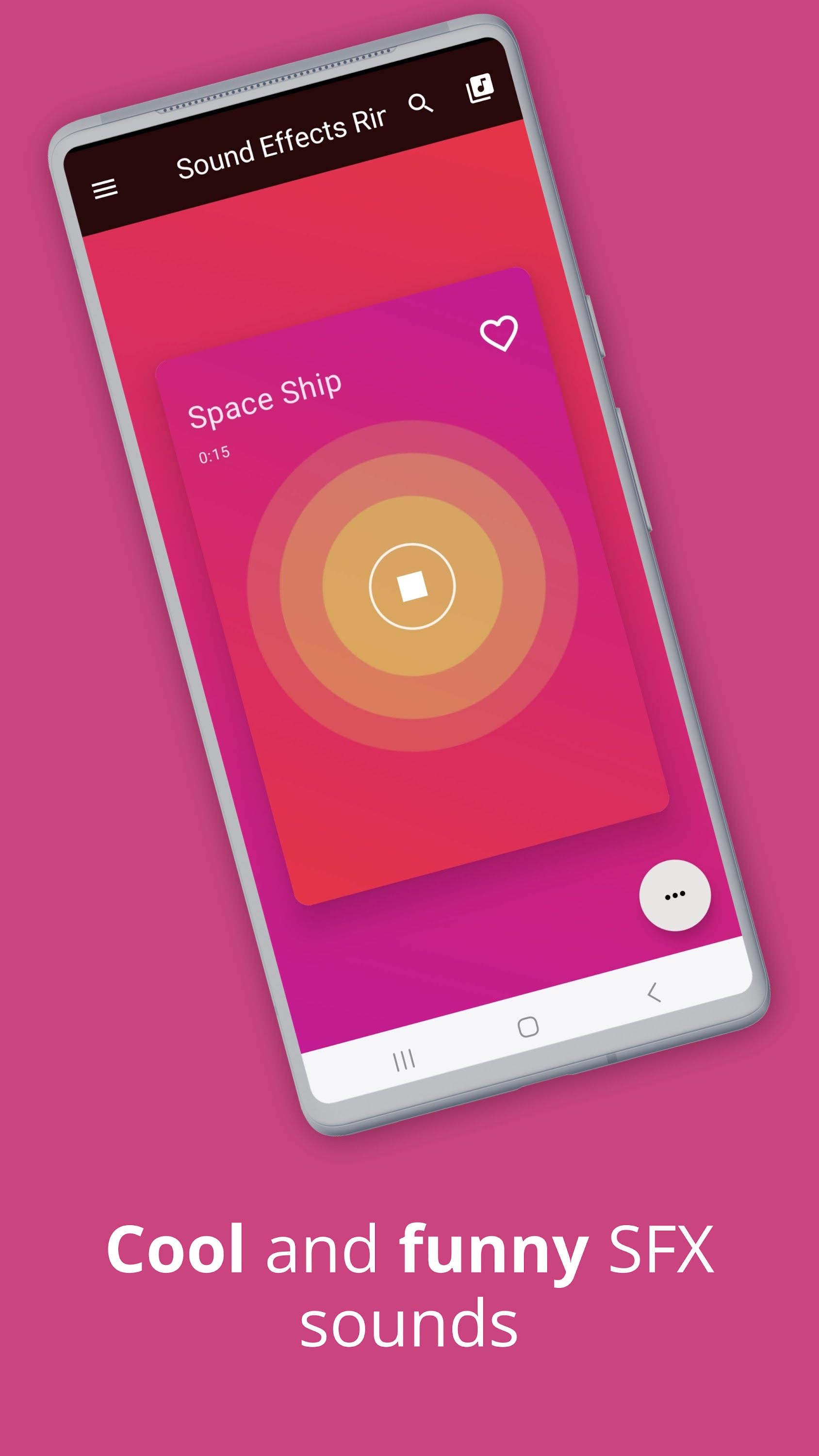 اسکرین شات 2 برنامه Sound Effects Ringtones