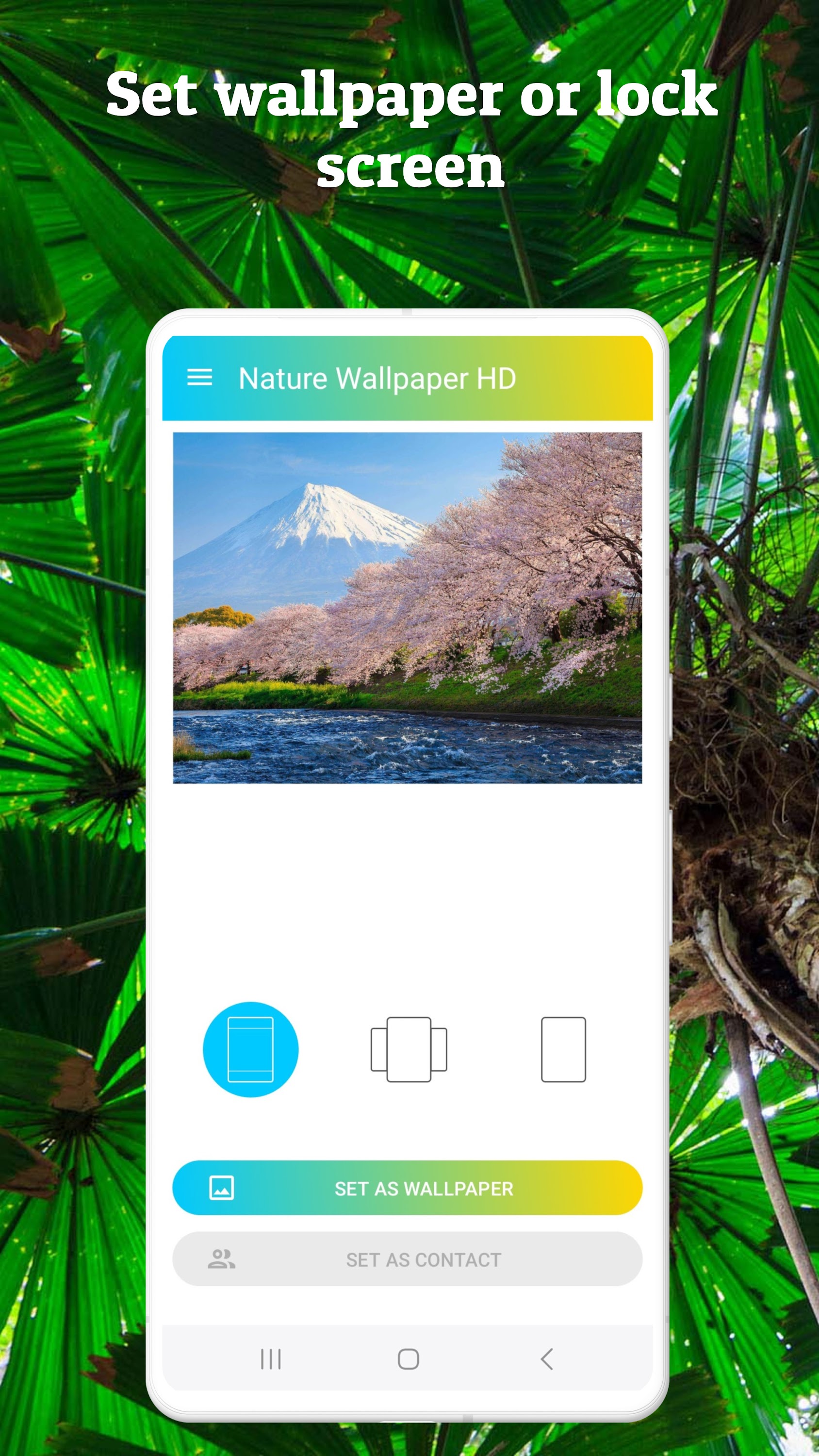 اسکرین شات 5 برنامه Nature Wallpaper HD