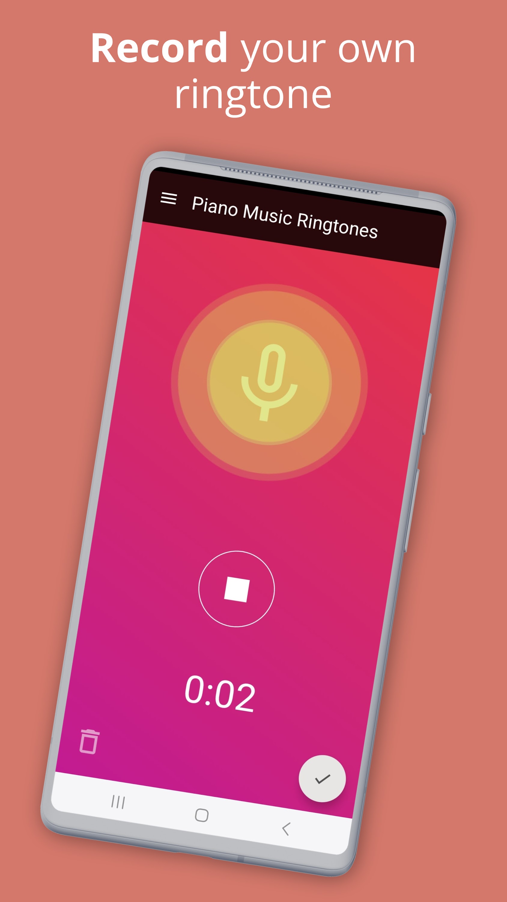 اسکرین شات 3 برنامه Piano Music Ringtones