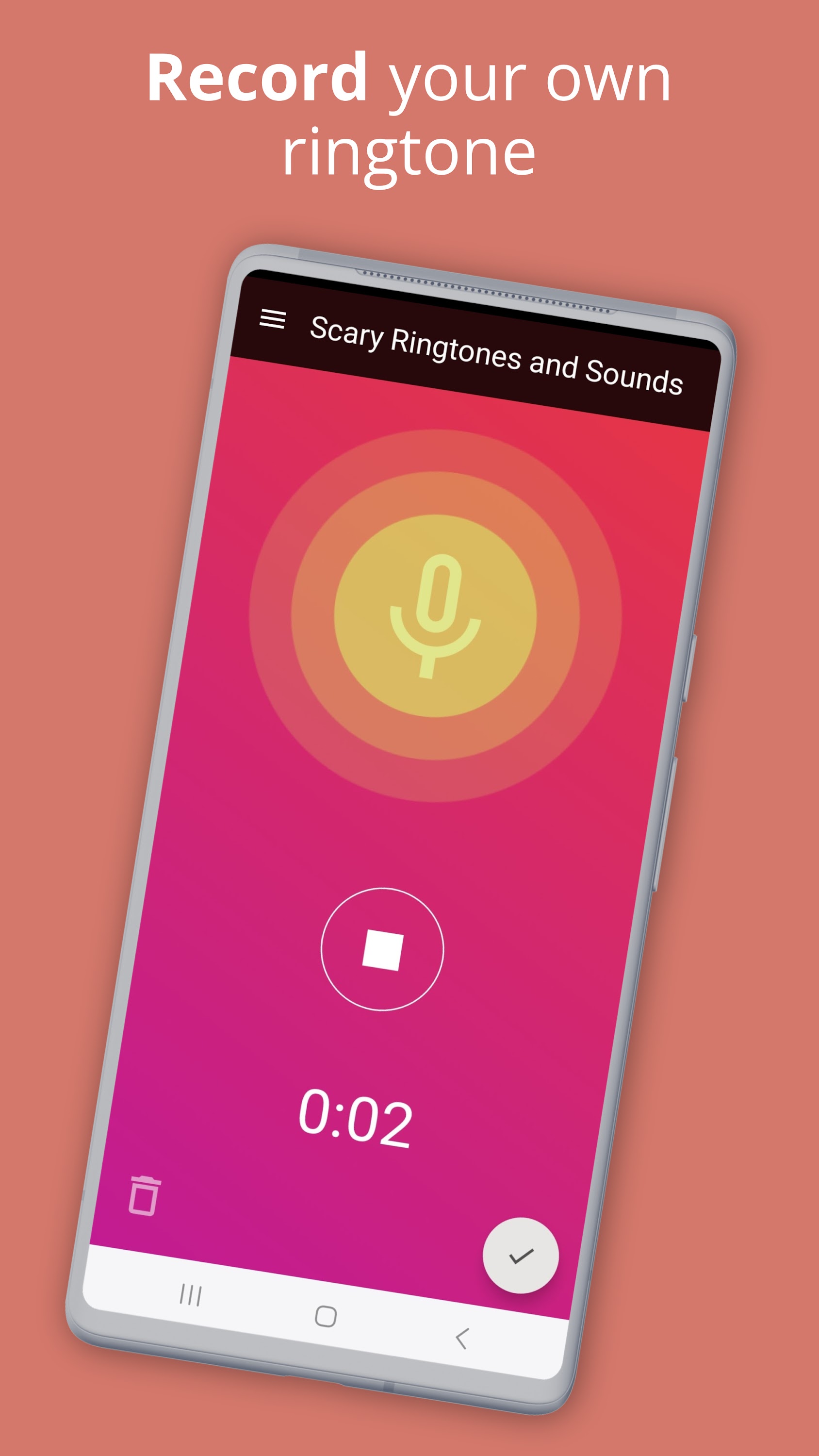 اسکرین شات 3 برنامه Scary Ringtones and Sounds
