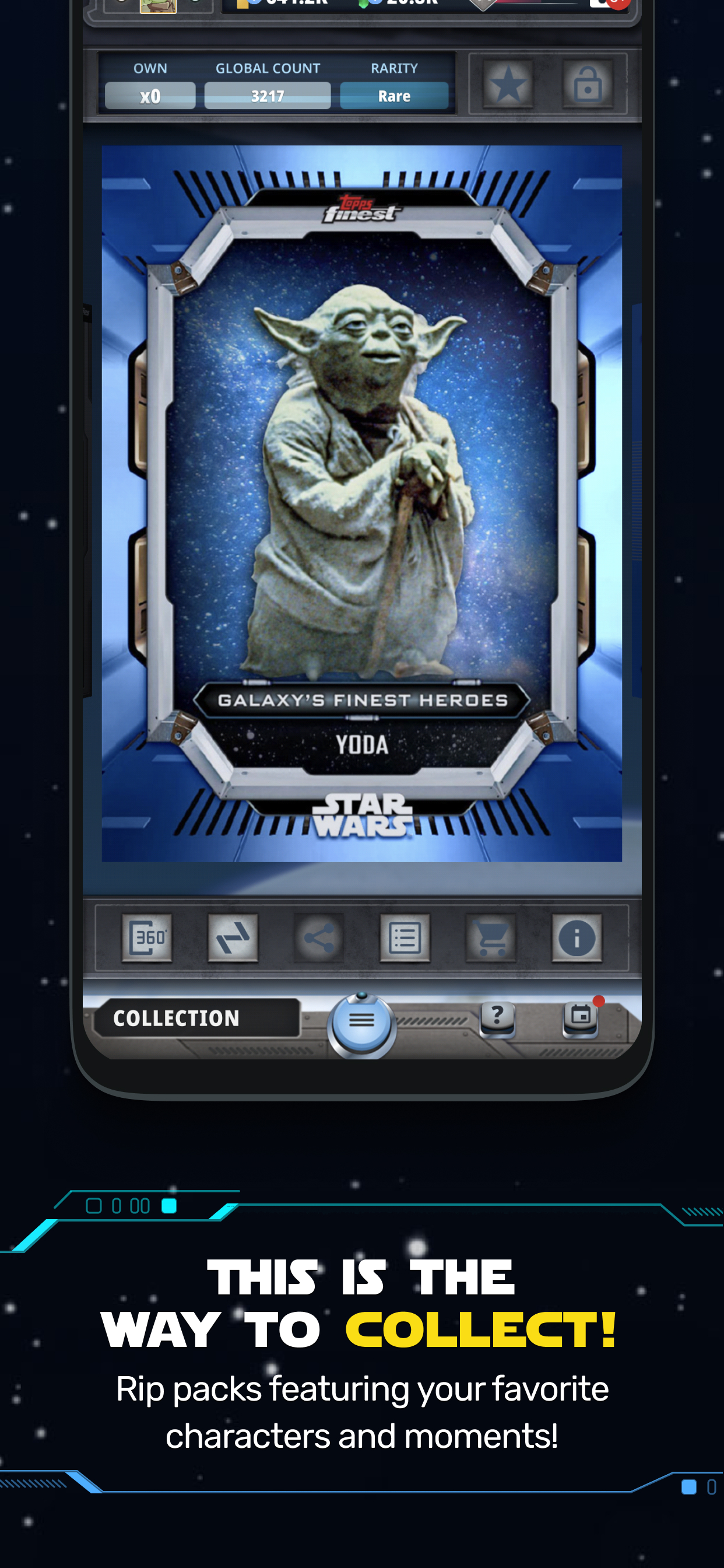 اسکرین شات 2 برنامه Star Wars Card Trader by Topps