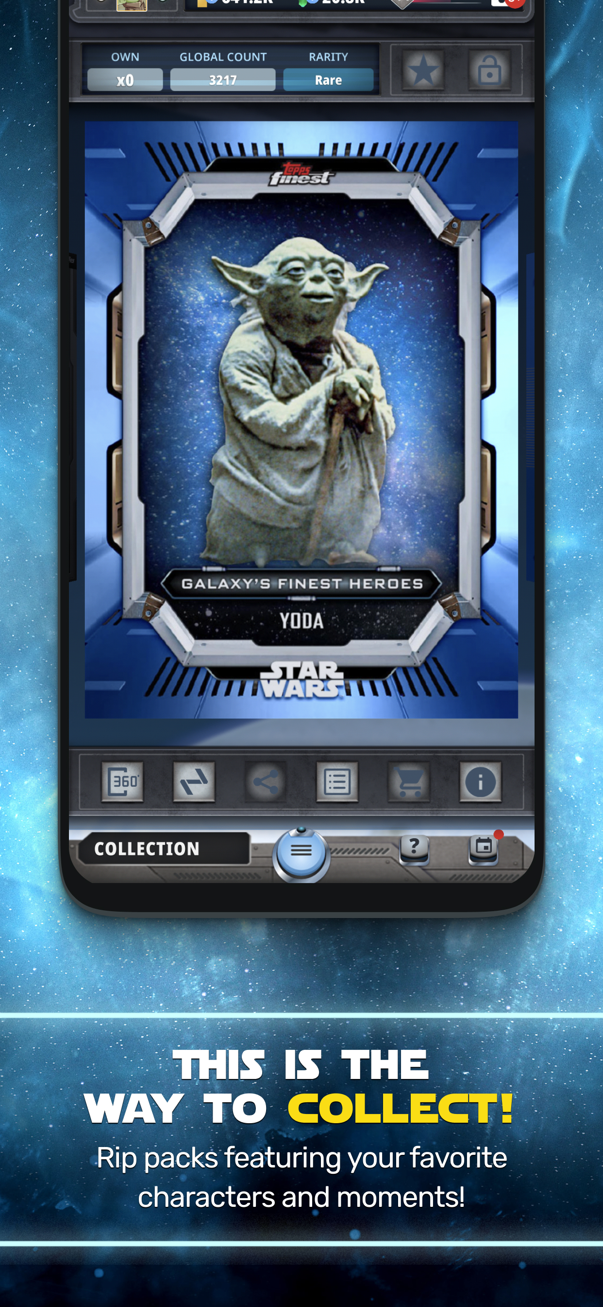 اسکرین شات 4 برنامه Star Wars Card Trader by Topps