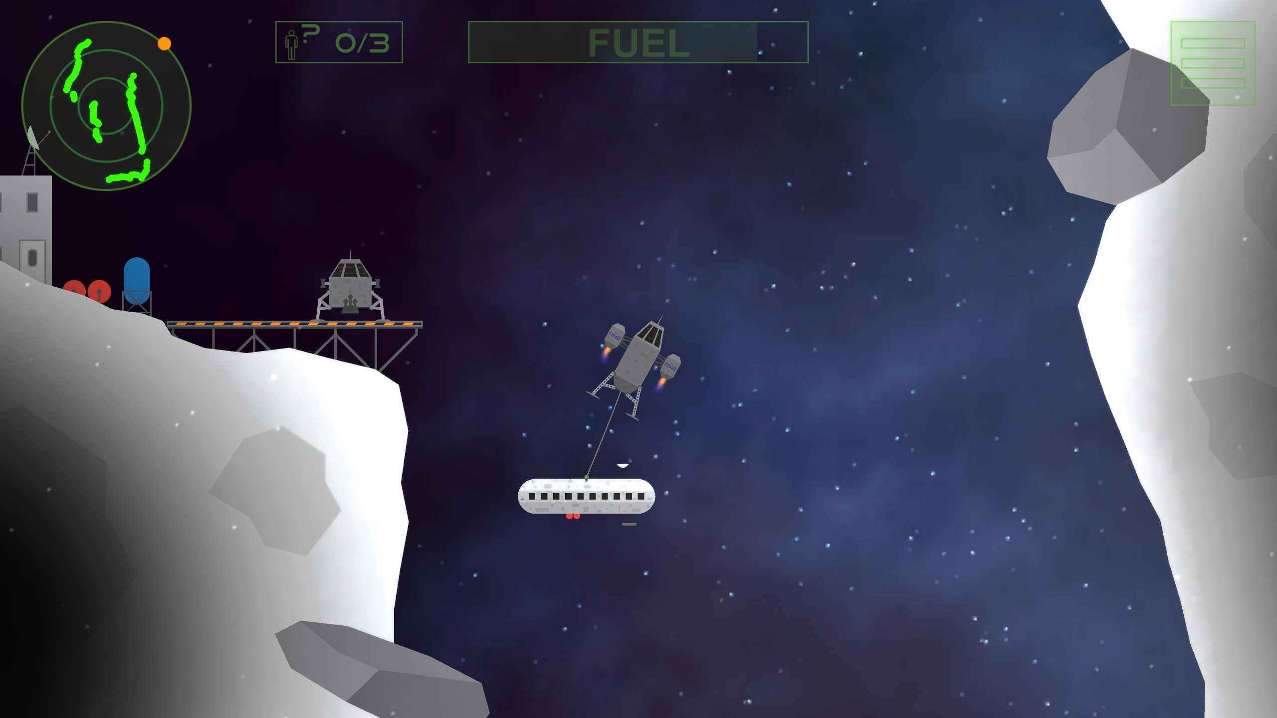 اسکرین شات 5 بازی Lunar Rescue Mission: Spacefli