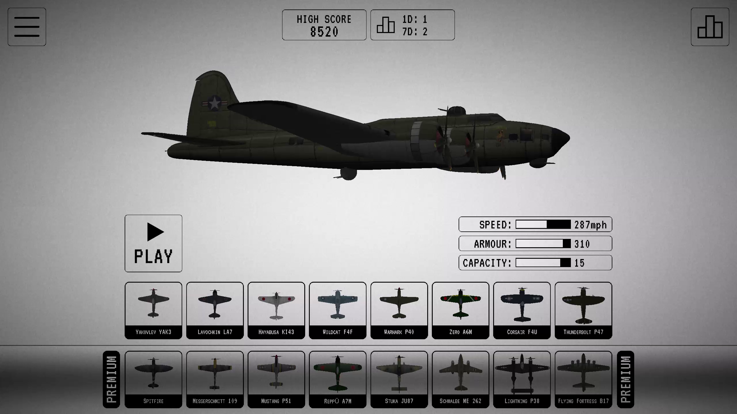 اسکرین شات 7 بازی WW2 Warplane Fighter Bomber