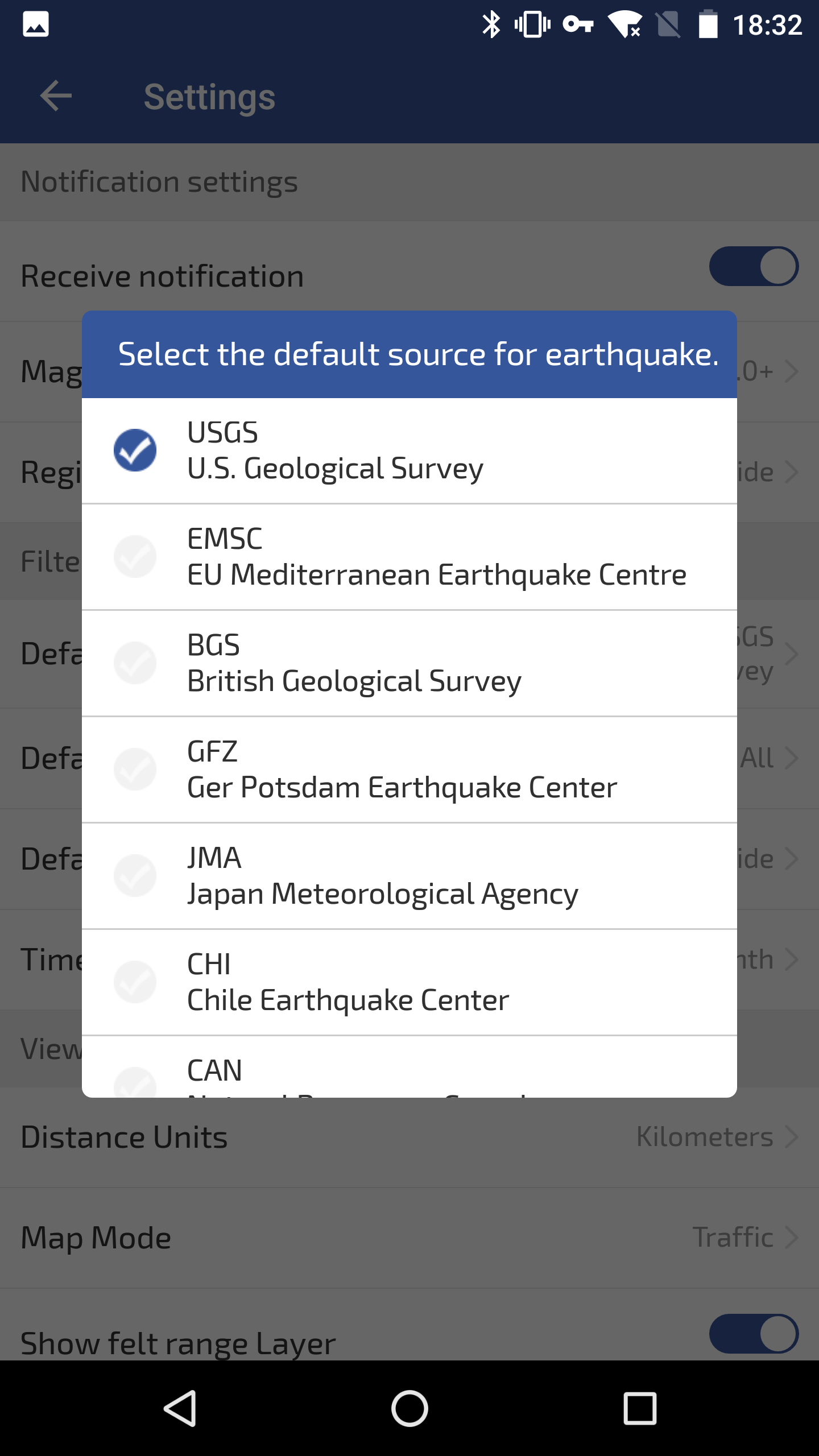 اسکرین شات 8 برنامه Earthquakes