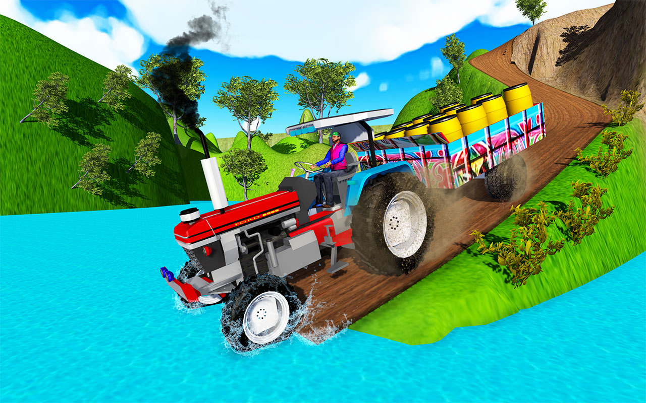 اسکرین شات 5 بازی Off-road Indian Cargo Tractor