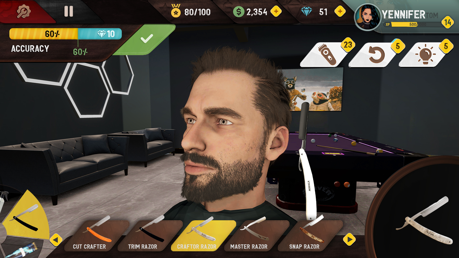 اسکرین شات 6 بازی Barber Shop-Hair Cutting Game