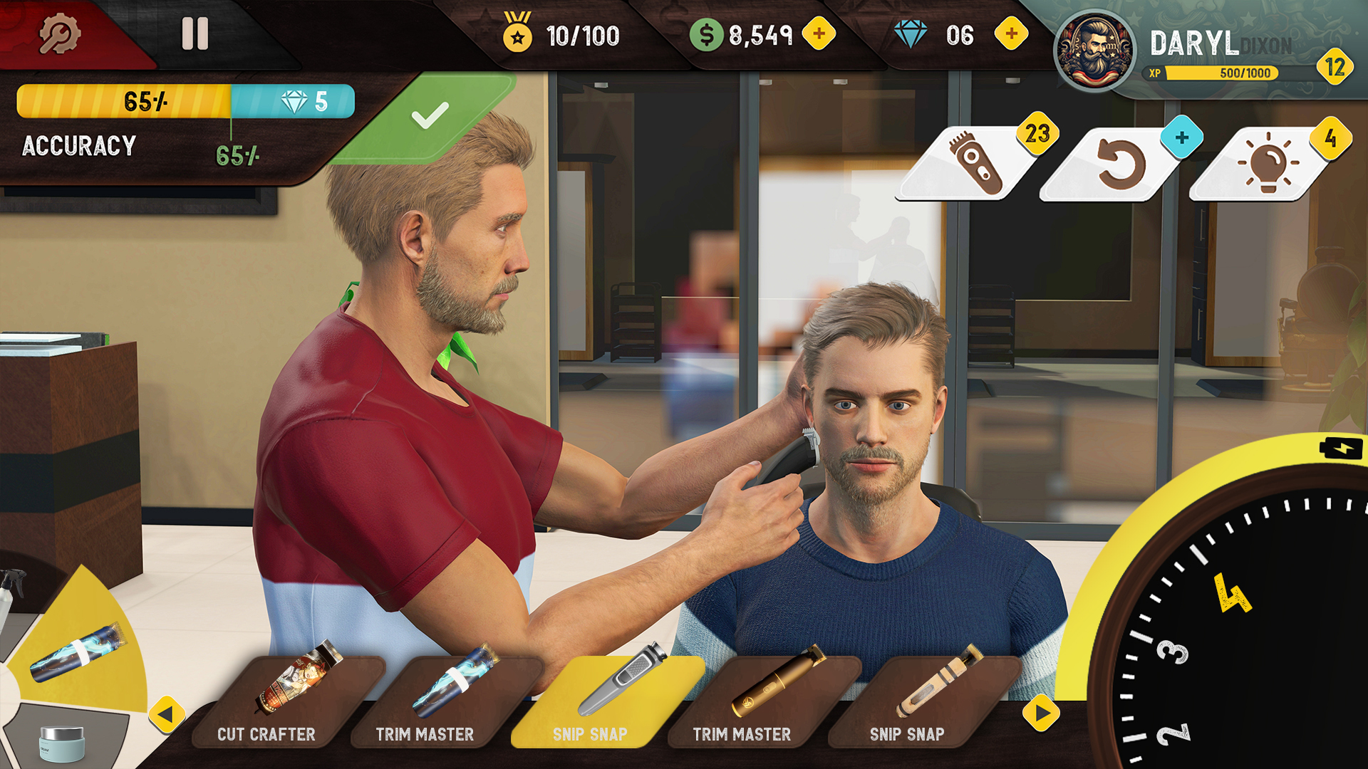 اسکرین شات 2 بازی Barber Shop-Hair Cutting Game
