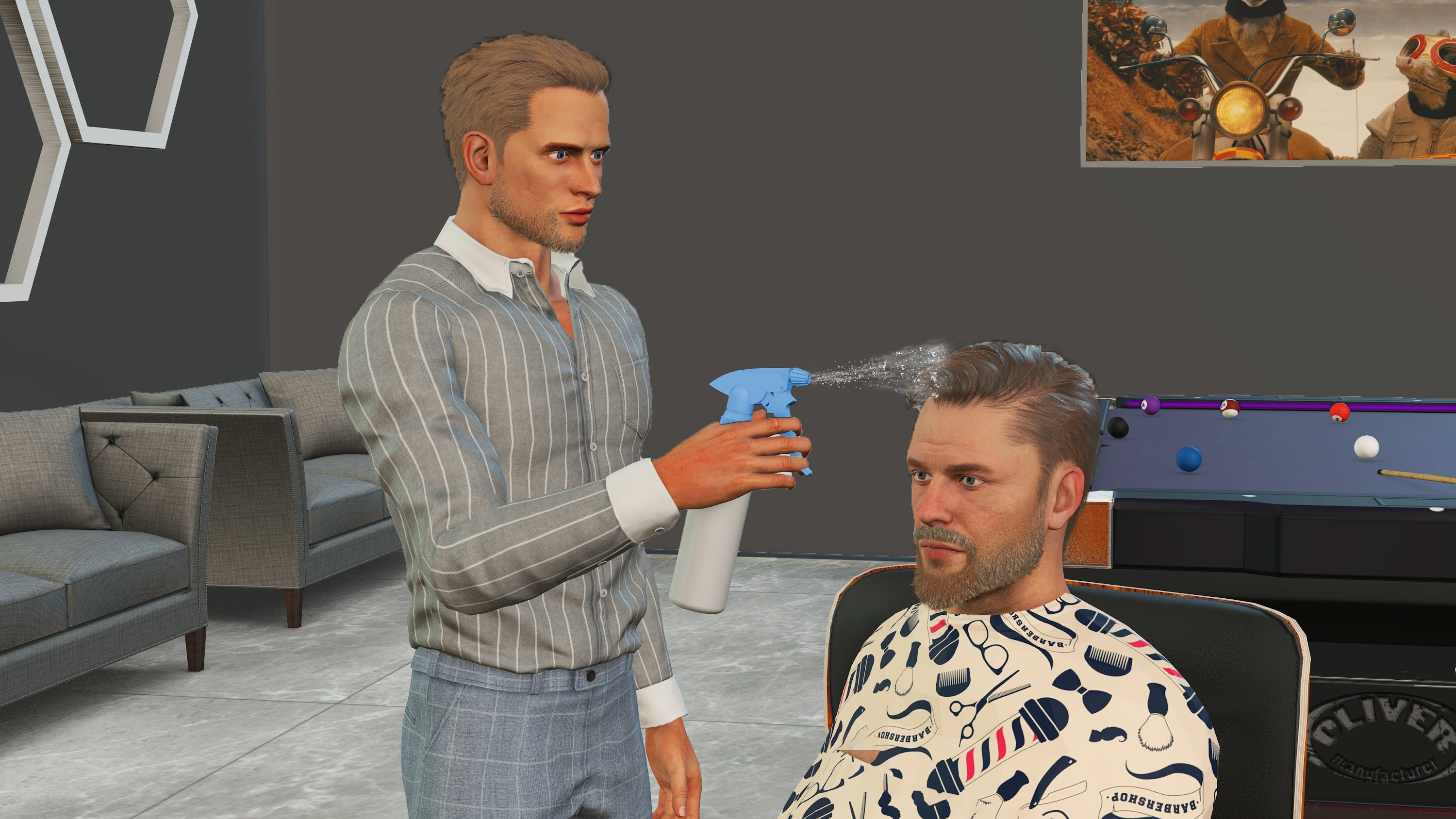 اسکرین شات 4 بازی Barber Shop-Hair Cutting Game