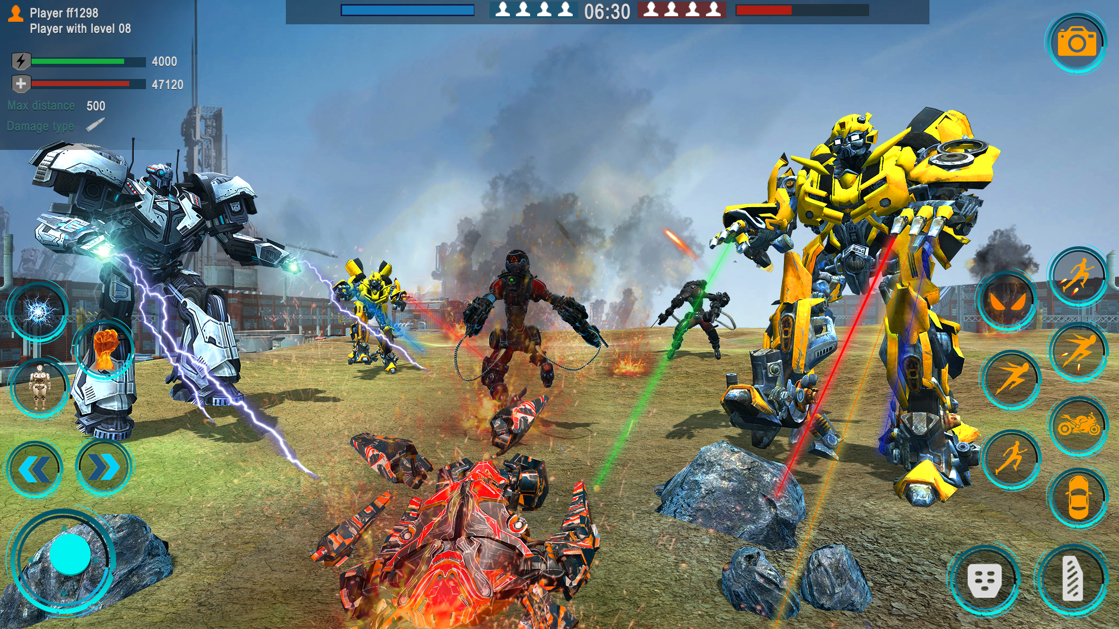 اسکرین شات 2 بازی War Robots Car Transformation