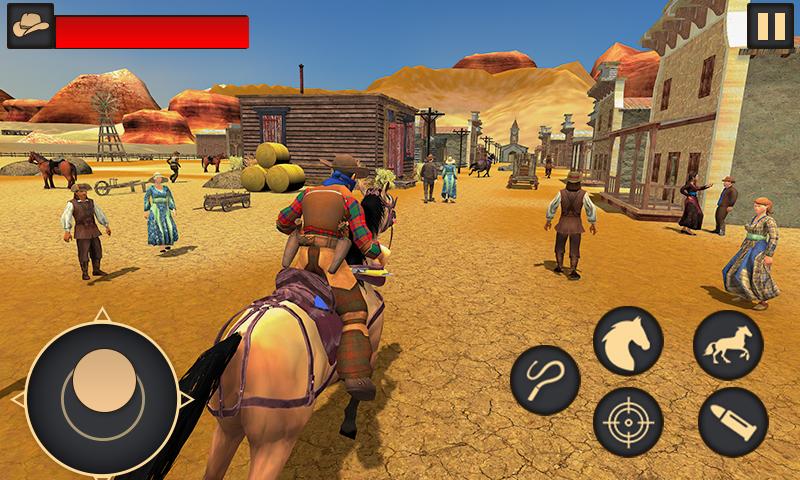 اسکرین شات 2 بازی West Town Sheriff Horse Game