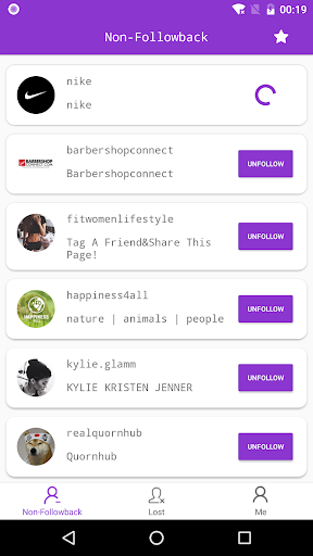 اسکرین شات 2 برنامه Unfollowers for Instagram,lost followers,Unfollow