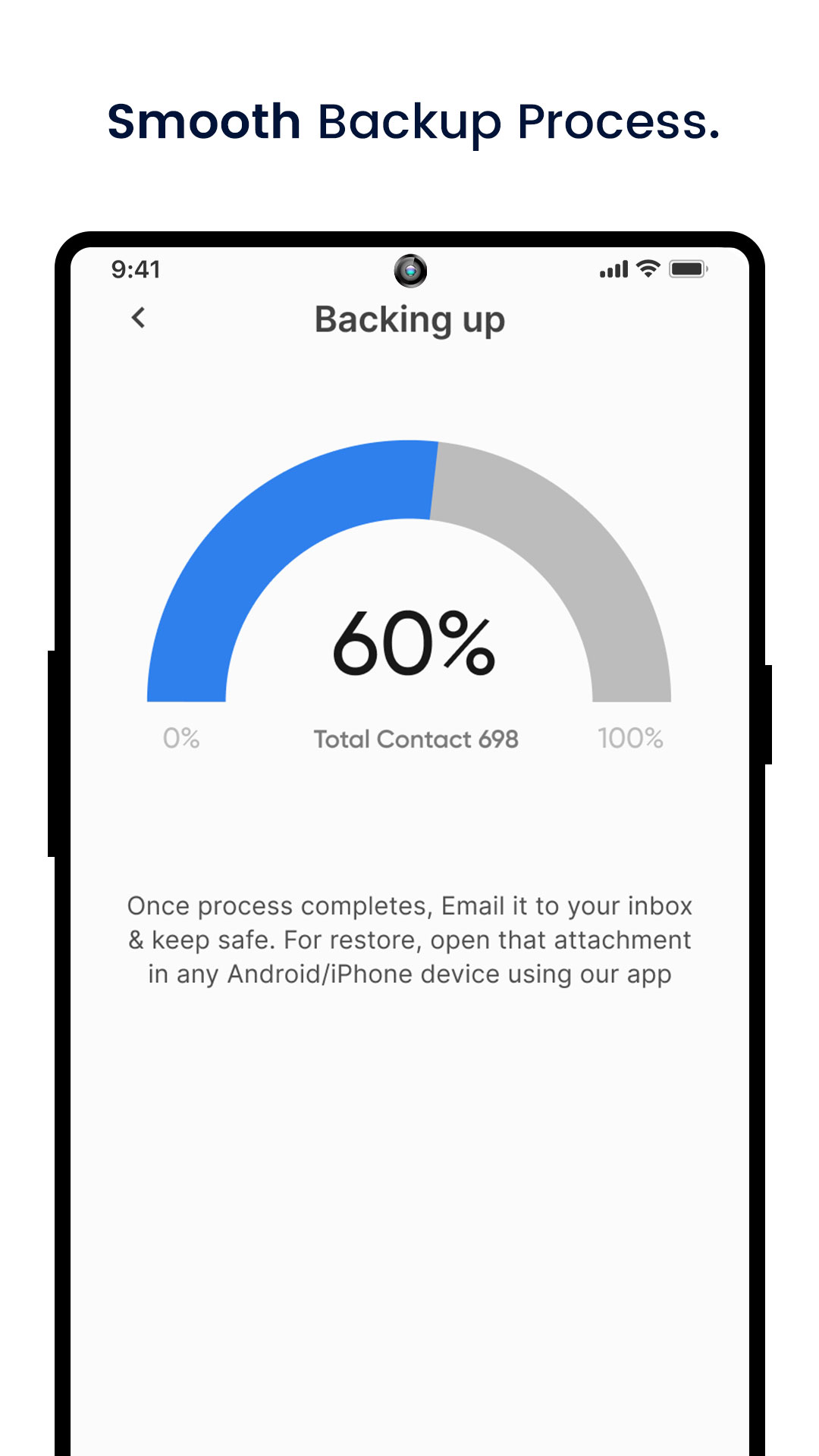 اسکرین شات 4 برنامه Contact SMS Backup