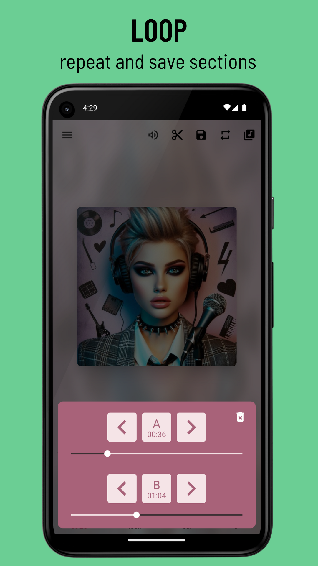 اسکرین شات 2 برنامه Repeat Audio Video Player