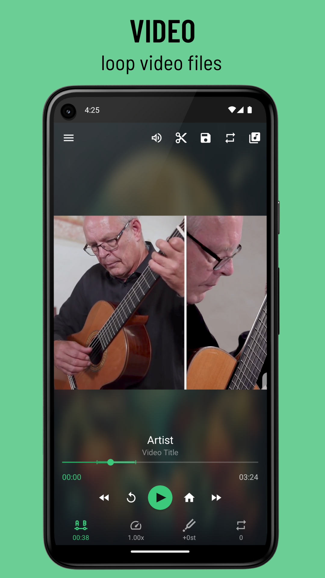 اسکرین شات 5 برنامه Repeat Audio Video Player