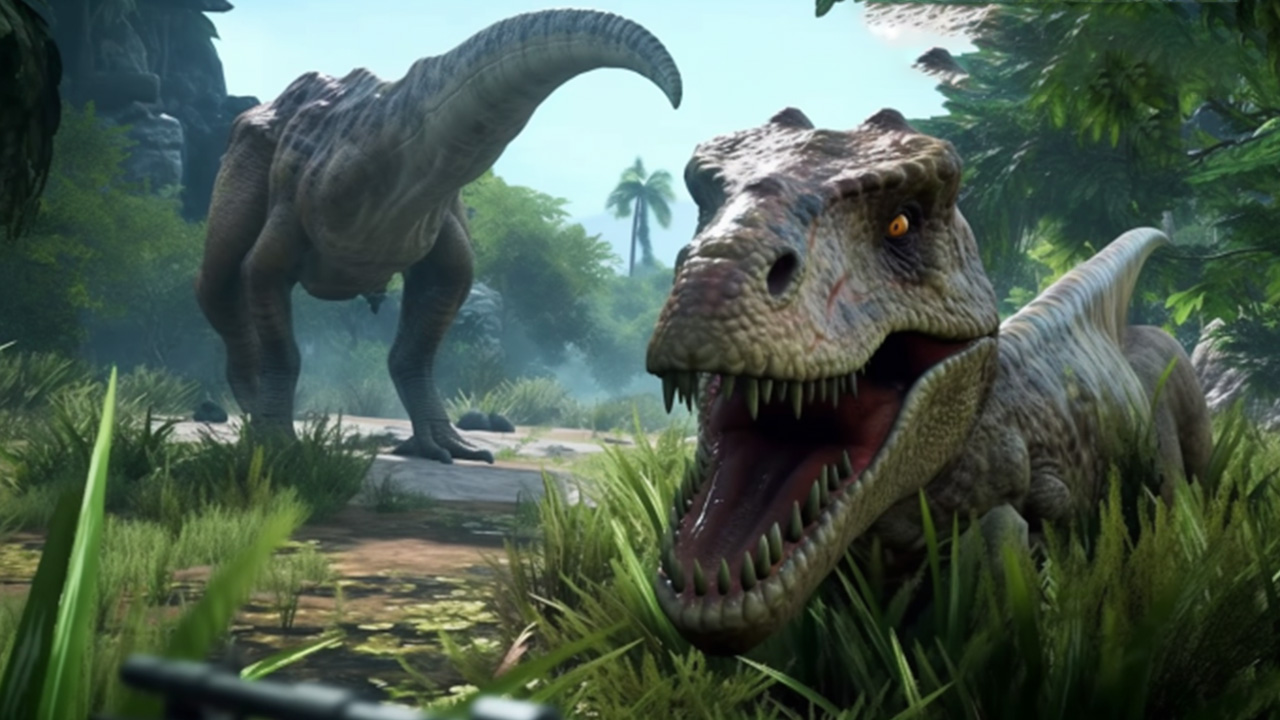 اسکرین شات 7 برنامه Angry Dinosaur Shooting Game