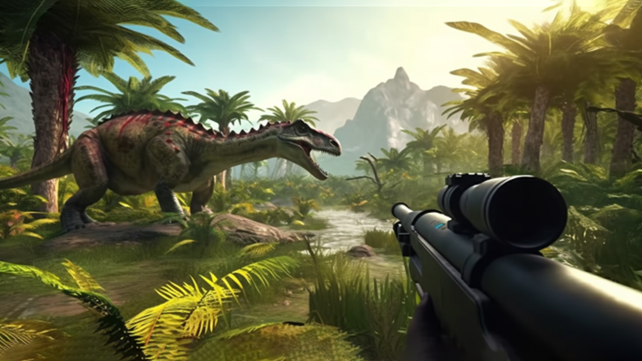 اسکرین شات 3 برنامه Angry Dinosaur Shooting Game