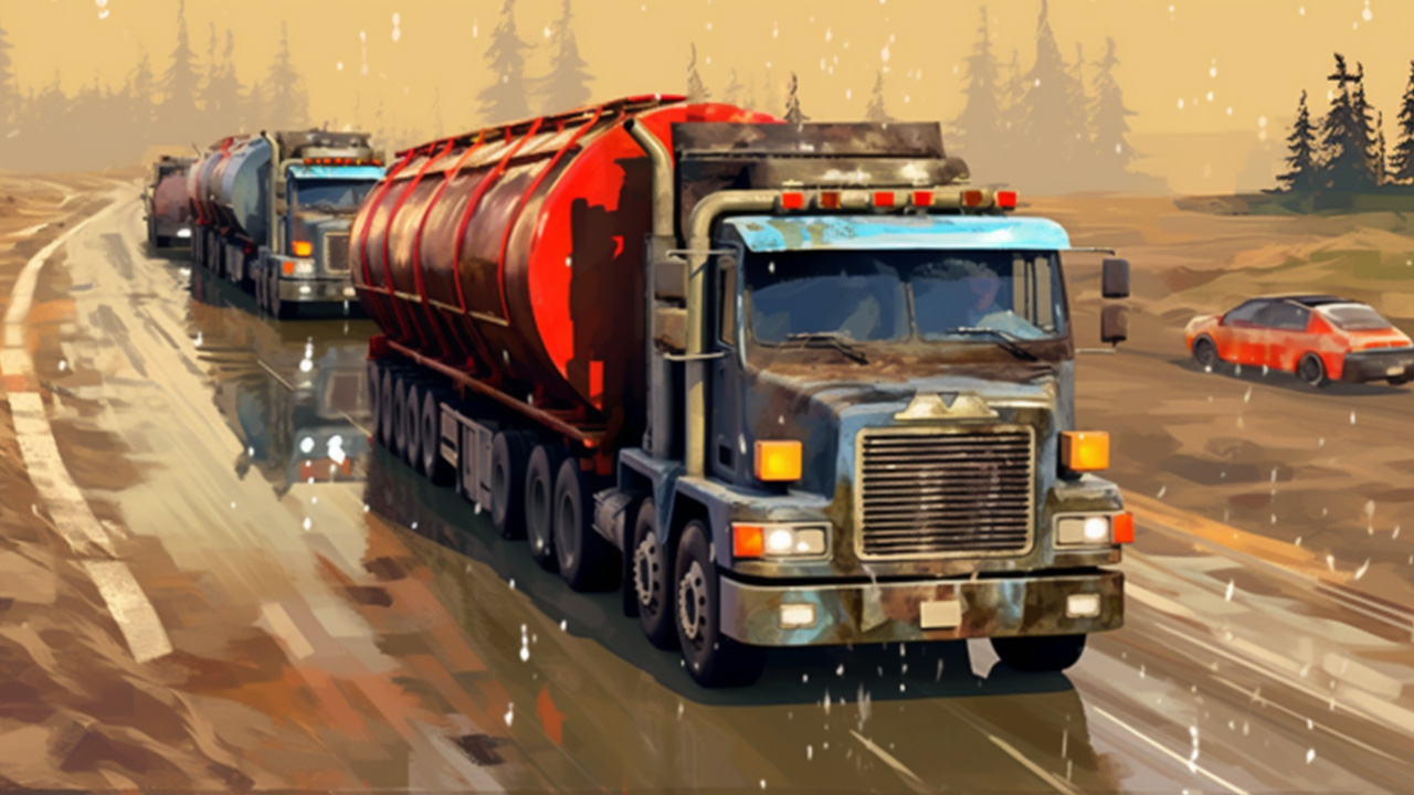 اسکرین شات 5 بازی Oil Cargo Transport Truck Game