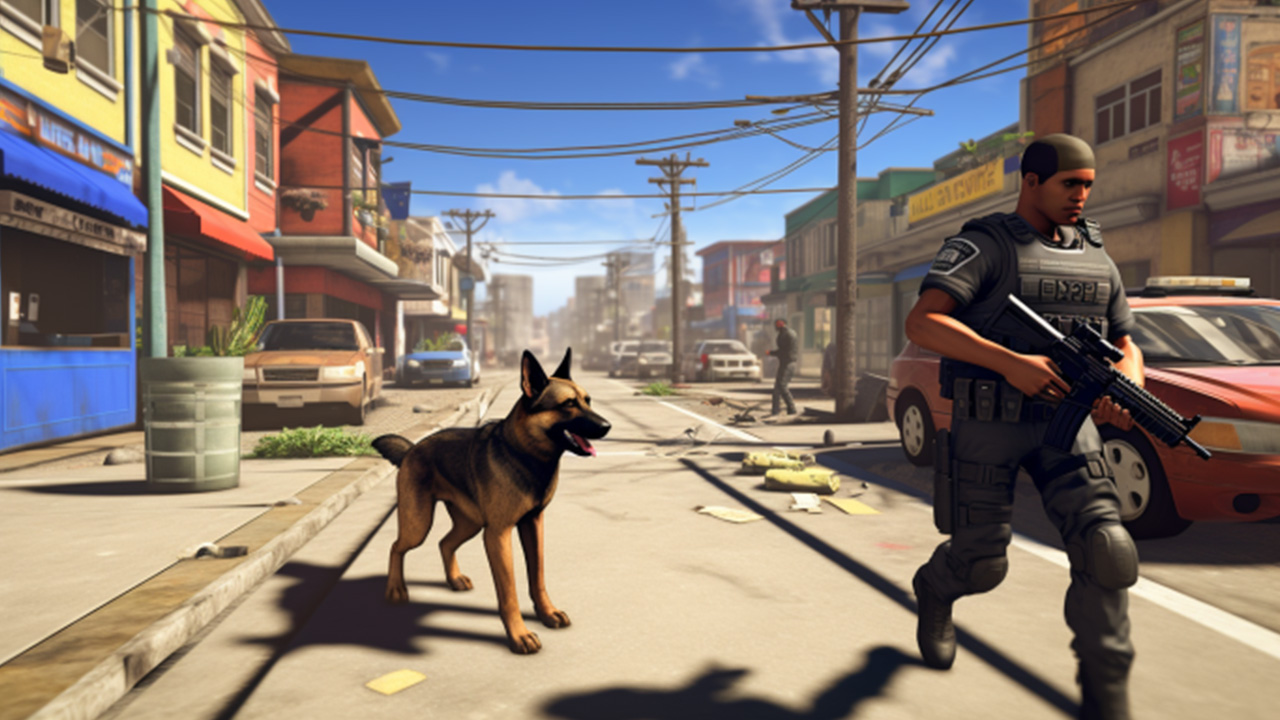 اسکرین شات 4 بازی Police Dog Crime Chase Game