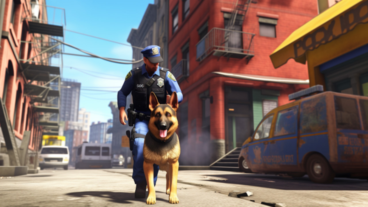 اسکرین شات 5 بازی Police Dog Crime Chase Game