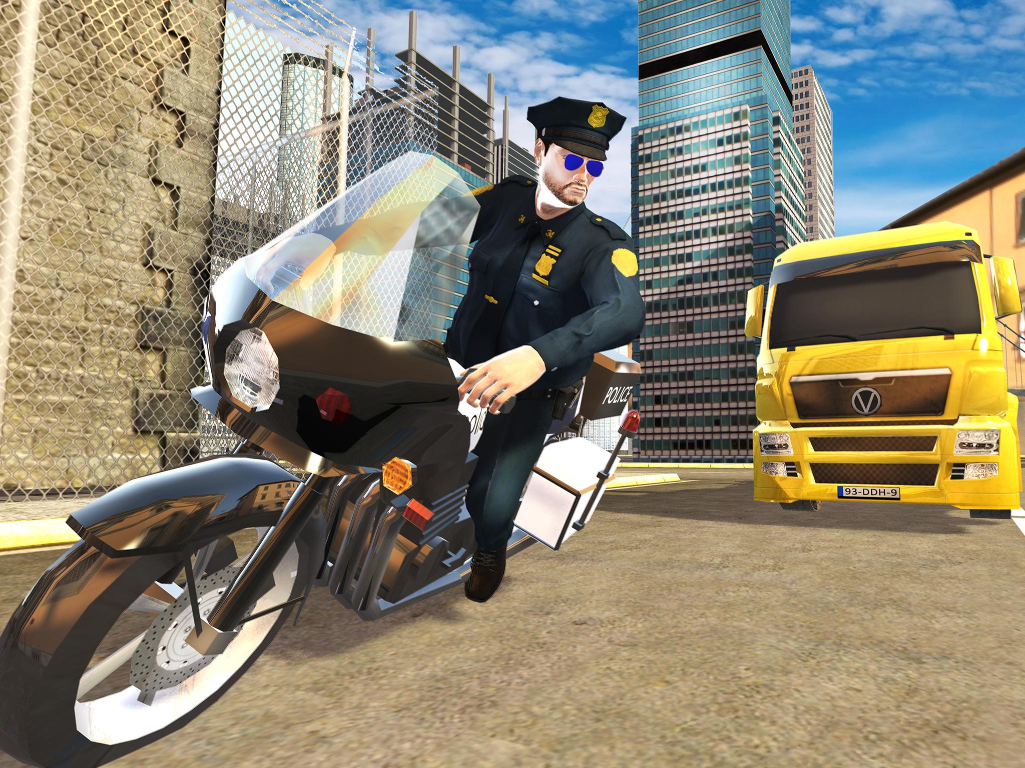 اسکرین شات 3 بازی US Police Bike Chase Game
