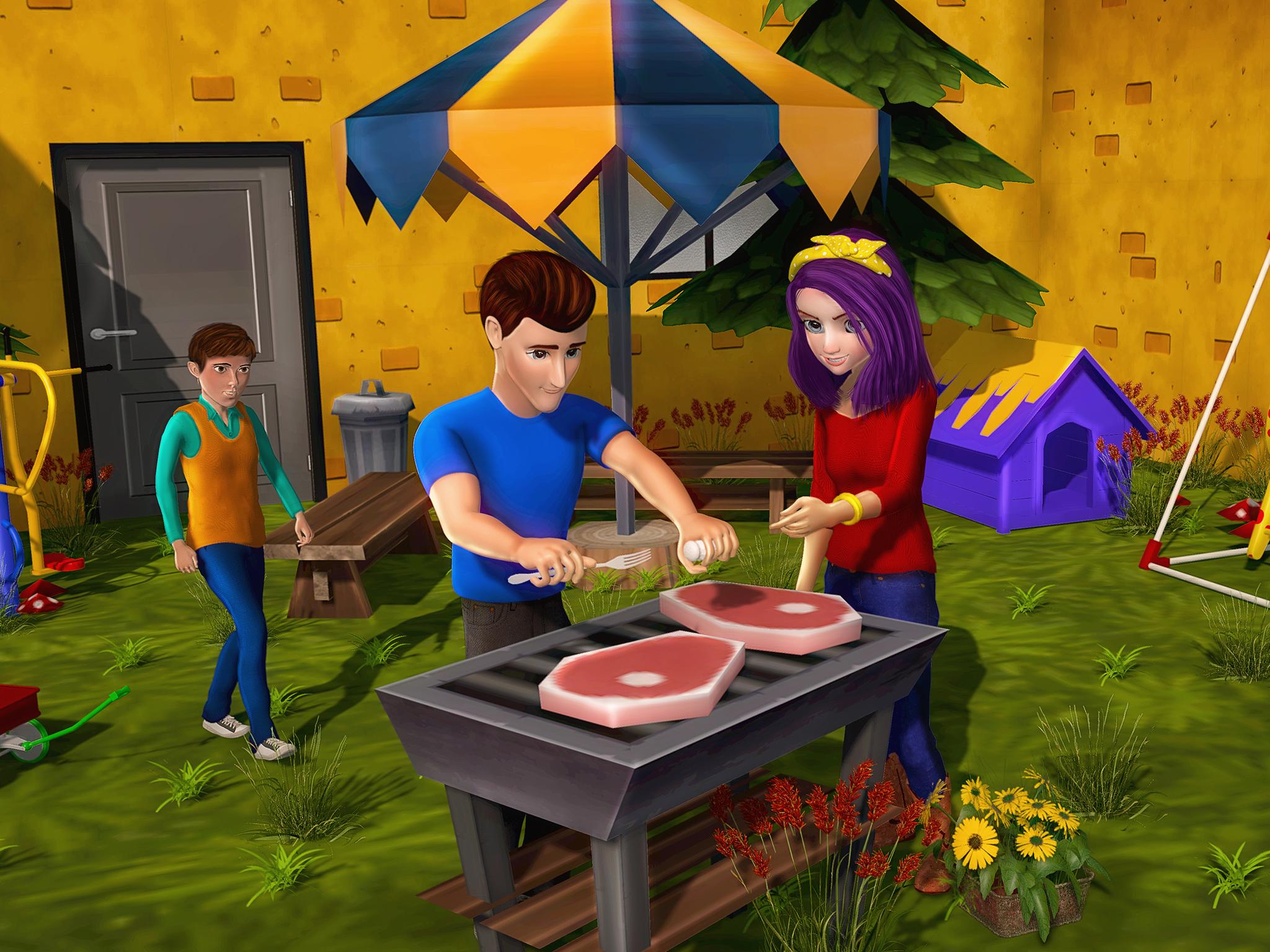 اسکرین شات 5 بازی Virtual Happy Family Life Game
