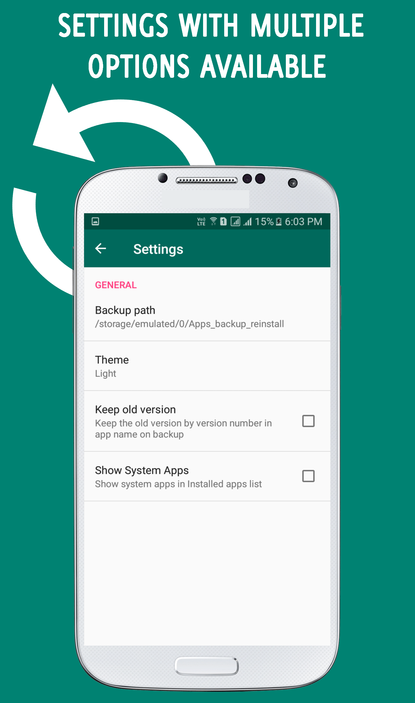 اسکرین شات 5 برنامه Apps Backup and Restore