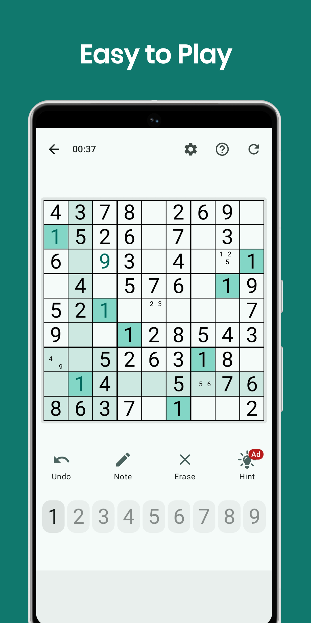 اسکرین شات 2 بازی Sudoku