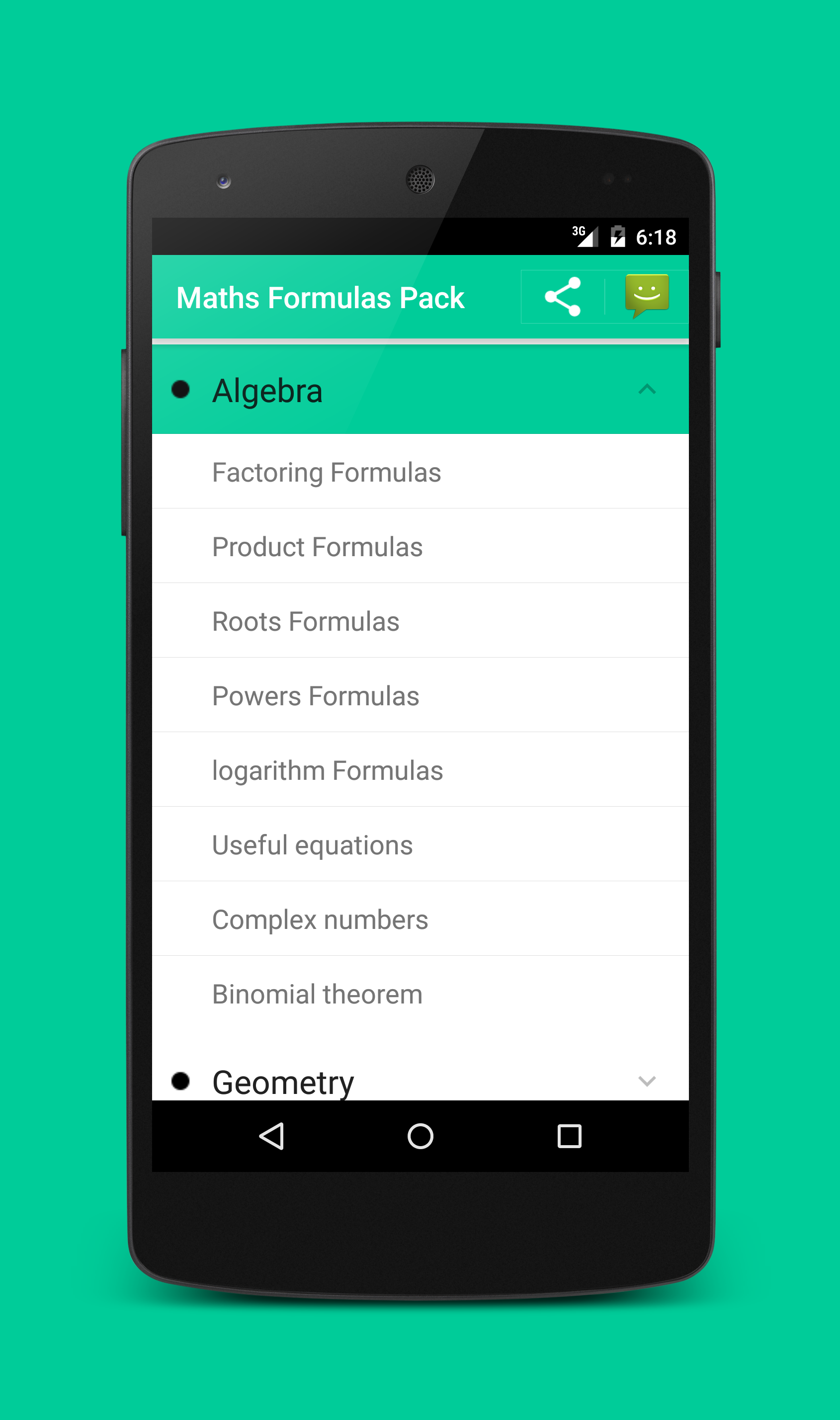 اسکرین شات 2 برنامه All Math formula
