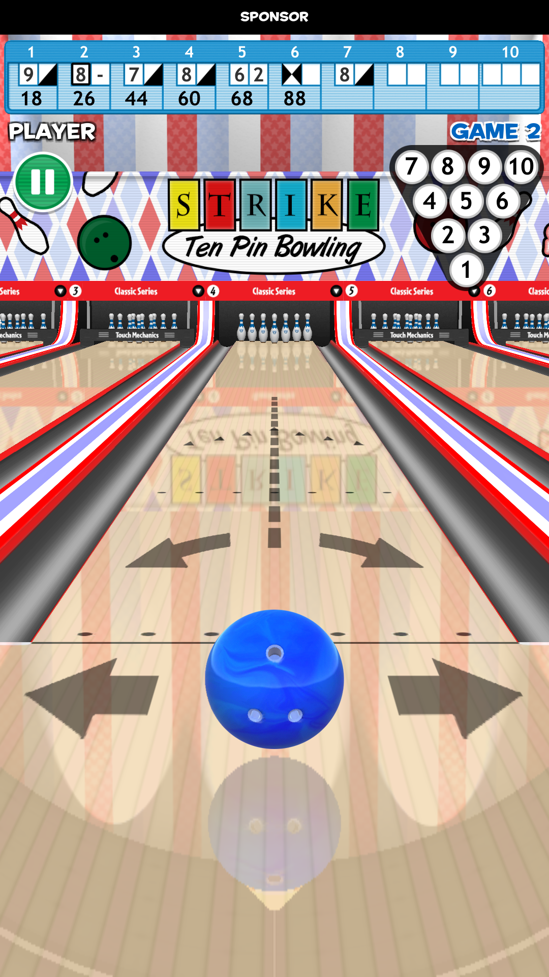 اسکرین شات 4 بازی Strike! Ten Pin Bowling
