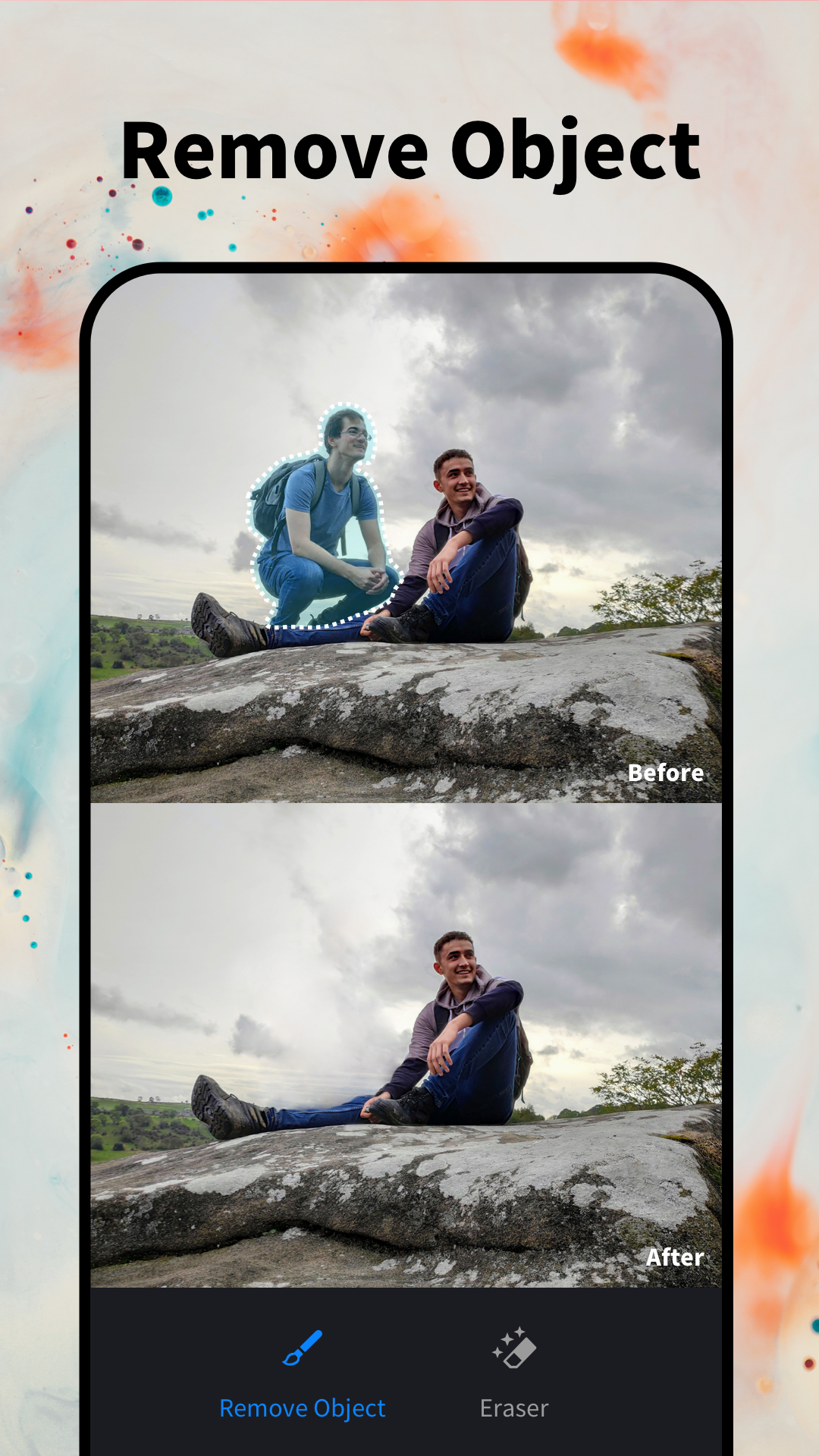 اسکرین شات 1 برنامه RetouchLeap - Remove Object