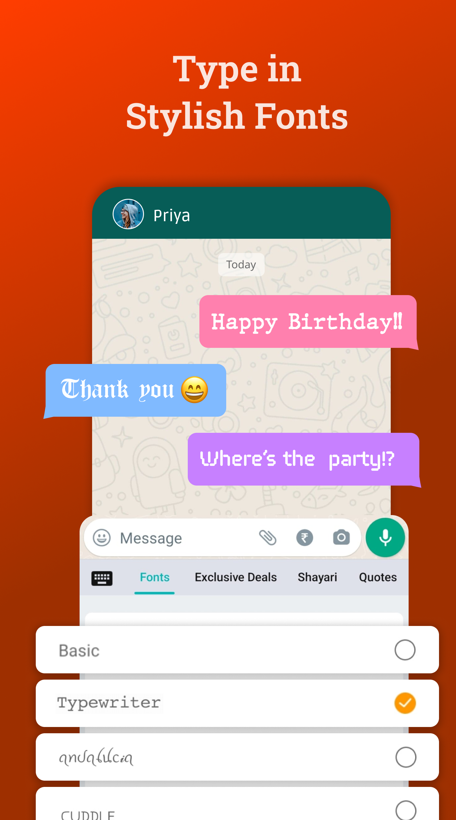 اسکرین شات 4 برنامه Bobble AI Keyboard
