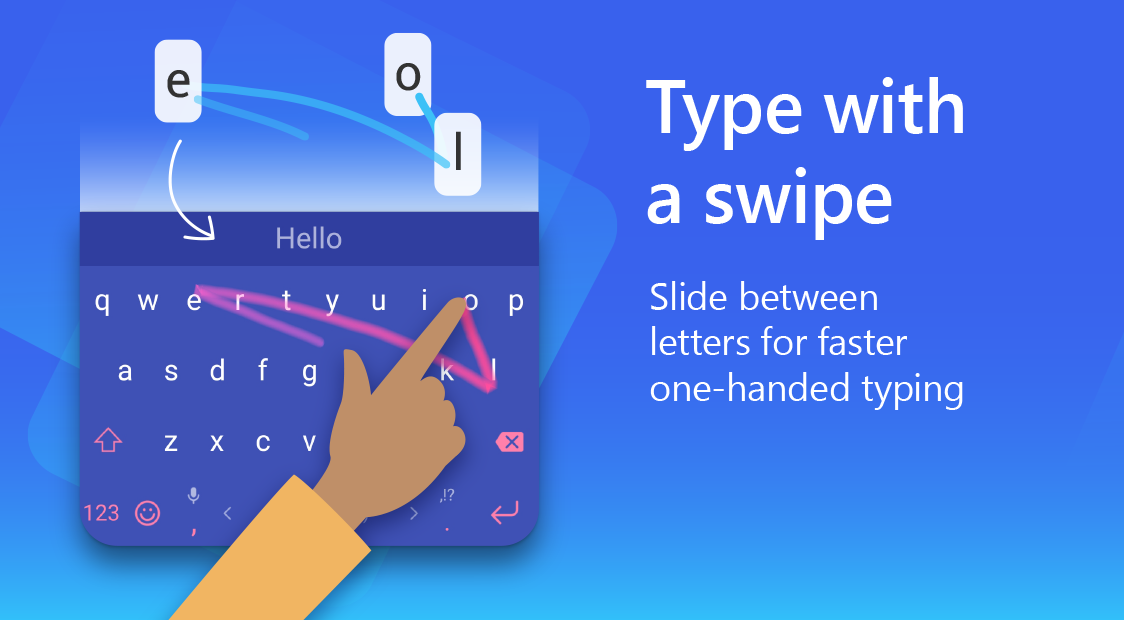 اسکرین شات 3 برنامه Microsoft SwiftKey AI Keyboard