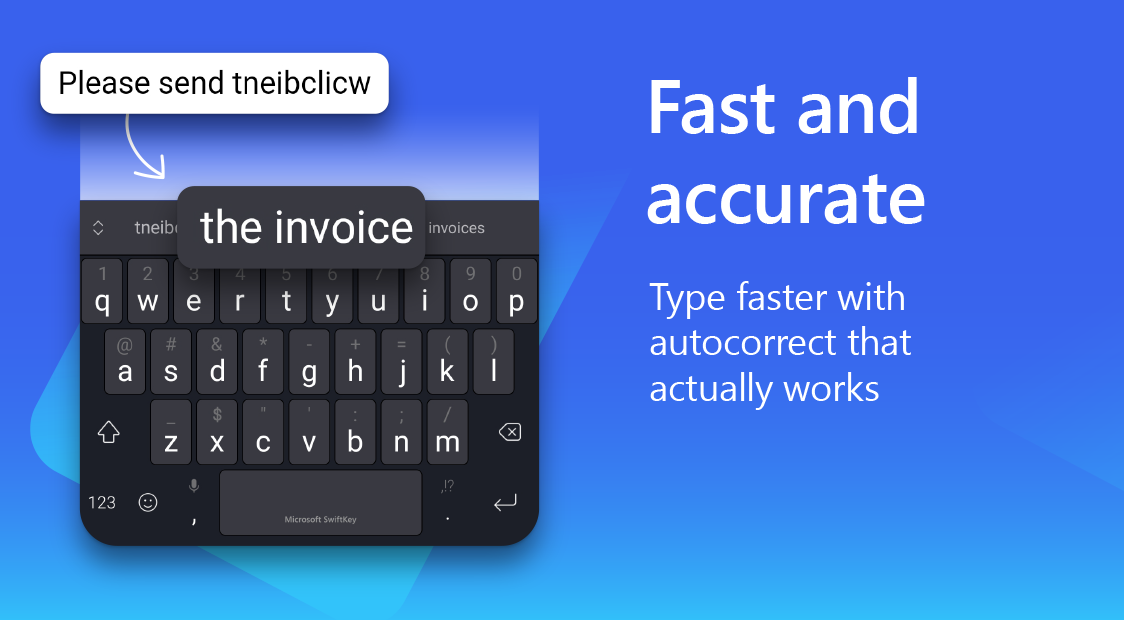 اسکرین شات 2 برنامه Microsoft SwiftKey AI Keyboard